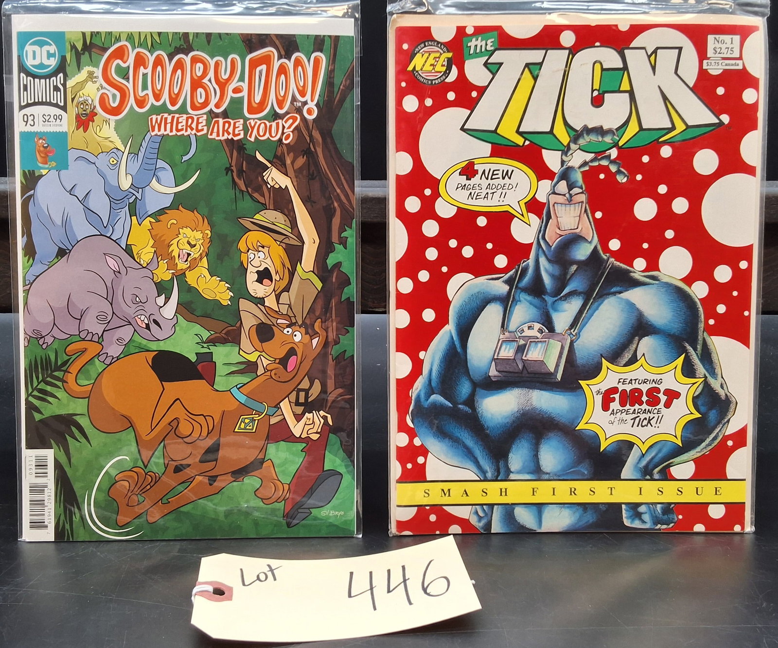 Lot of 2 Comics: Scooby-Doo! Where Are You? #93 and The Tick Smash First Issue: Lot of 2 Comics: Scooby-Doo! Where Are You? #93 and The Tick Smash First Issue Condition All property is sold in "as is" condition and all sales are final. Teel Auctions and its consignor make no repr
