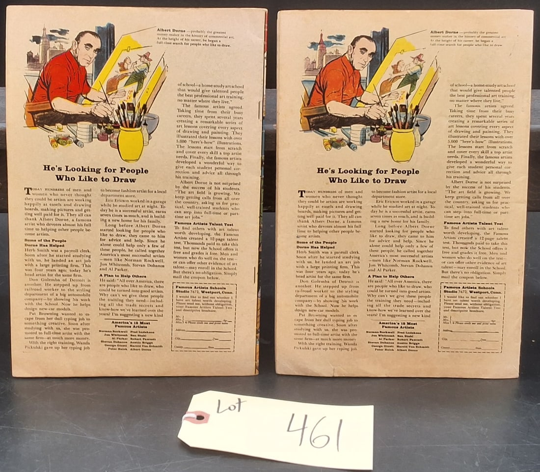 Lot of 2 1956 Charlton Comics: Outlaws of the West #56 and Wyatt Earp #61 - 2