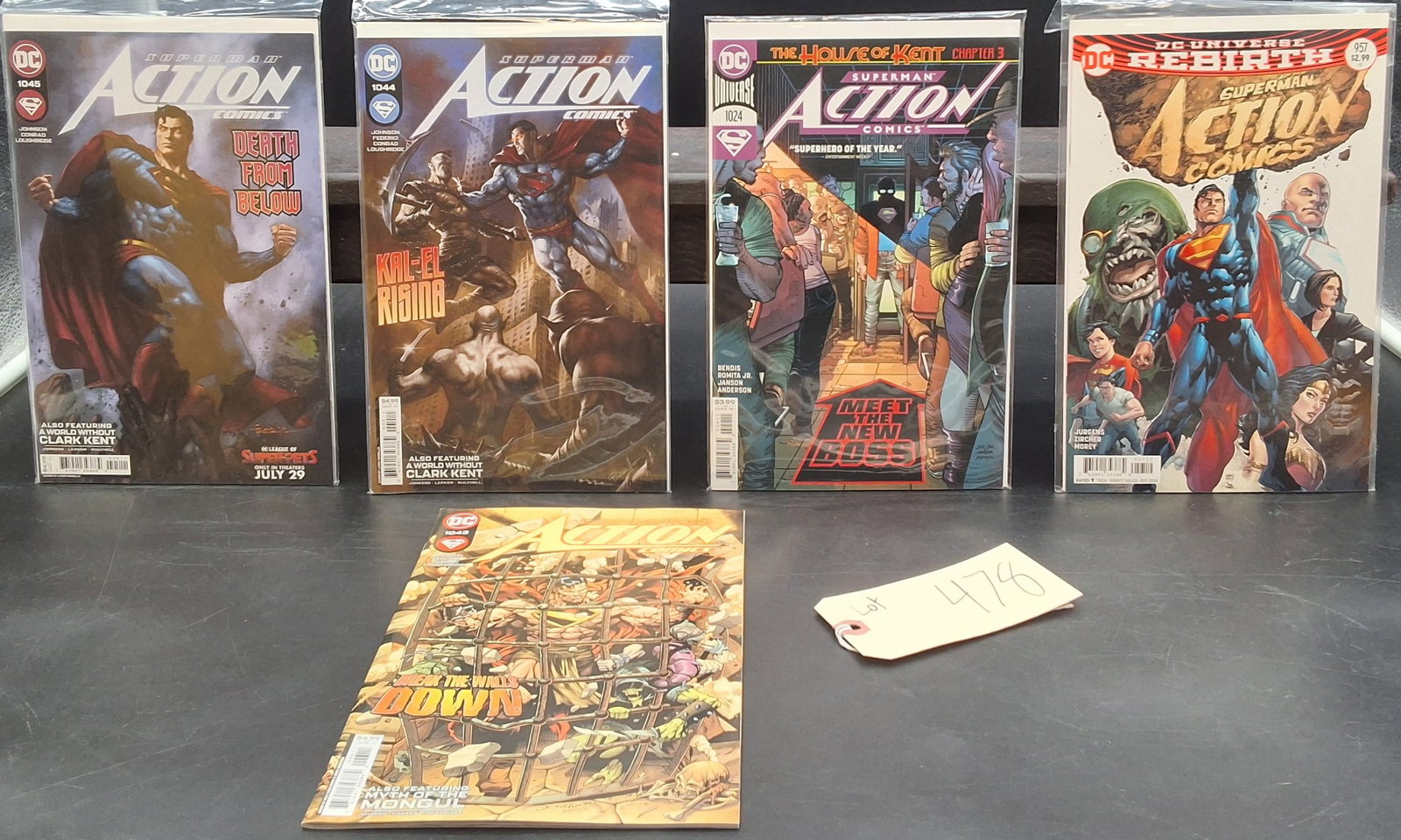 Lot of 5 Moden Superman Action Comics: #1045, 1044, 1024, 957, 1043 (1 of 2)