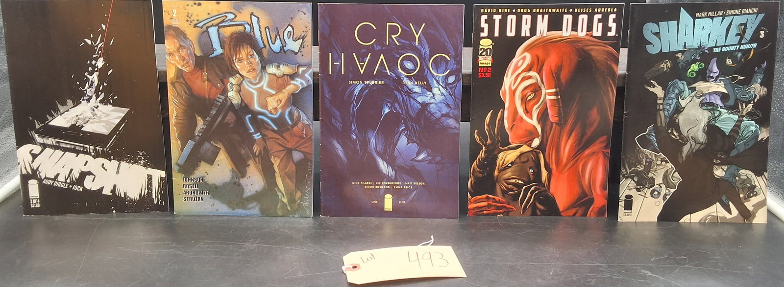 Lot of 5 Misc Modern Comics: Snapshot, BLue, Cry Havoc, Storm Dogs, Sharkey: The Bounty Hunter (1 of 2)