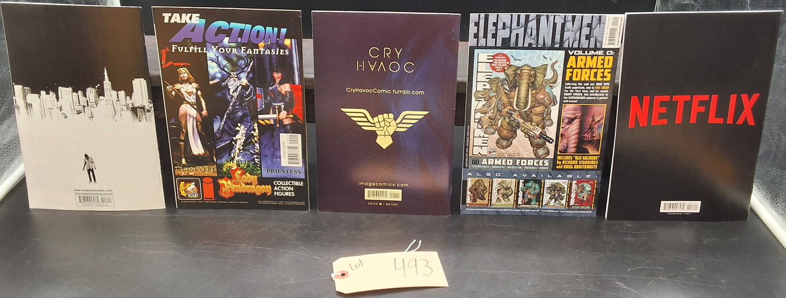 Lot of 5 Misc Modern Comics: Snapshot, BLue, Cry Havoc, Storm Dogs, Sharkey: The Bounty Hunter - 2