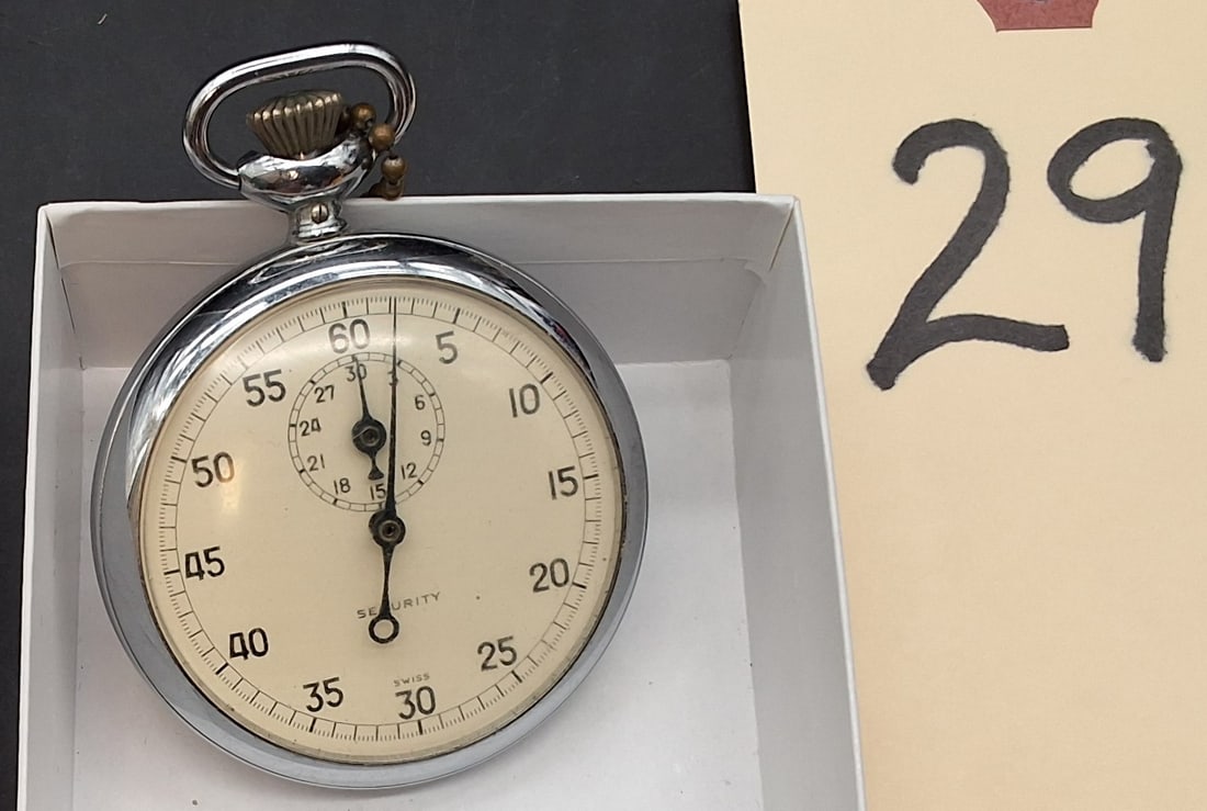 Swiss Made Security Mechanical Manual Winding Stopwatch (1 of 3)
