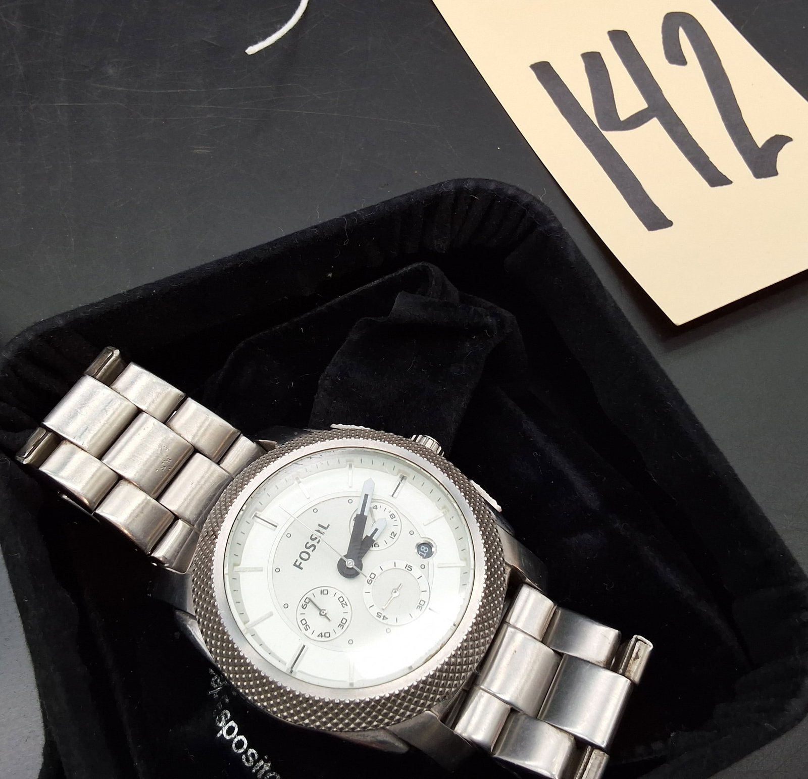 Fossil silver tone men's watch FS-4663 251105 - 2