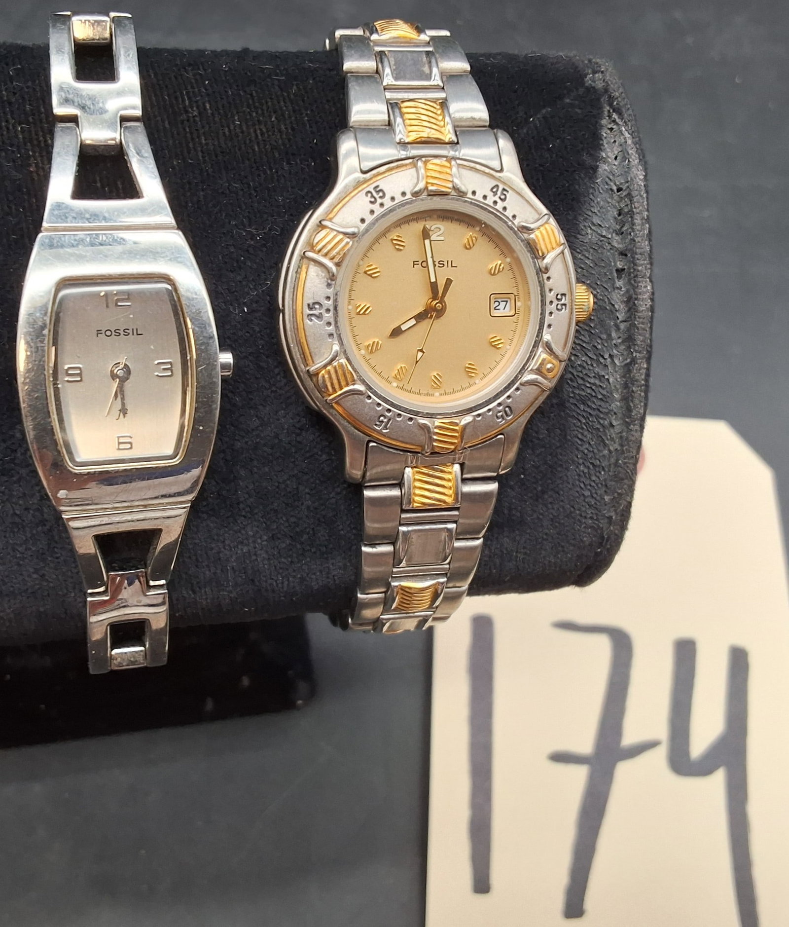 Lot of 2 Fossil Watches: AM-1991 and ES-9381 - 2
