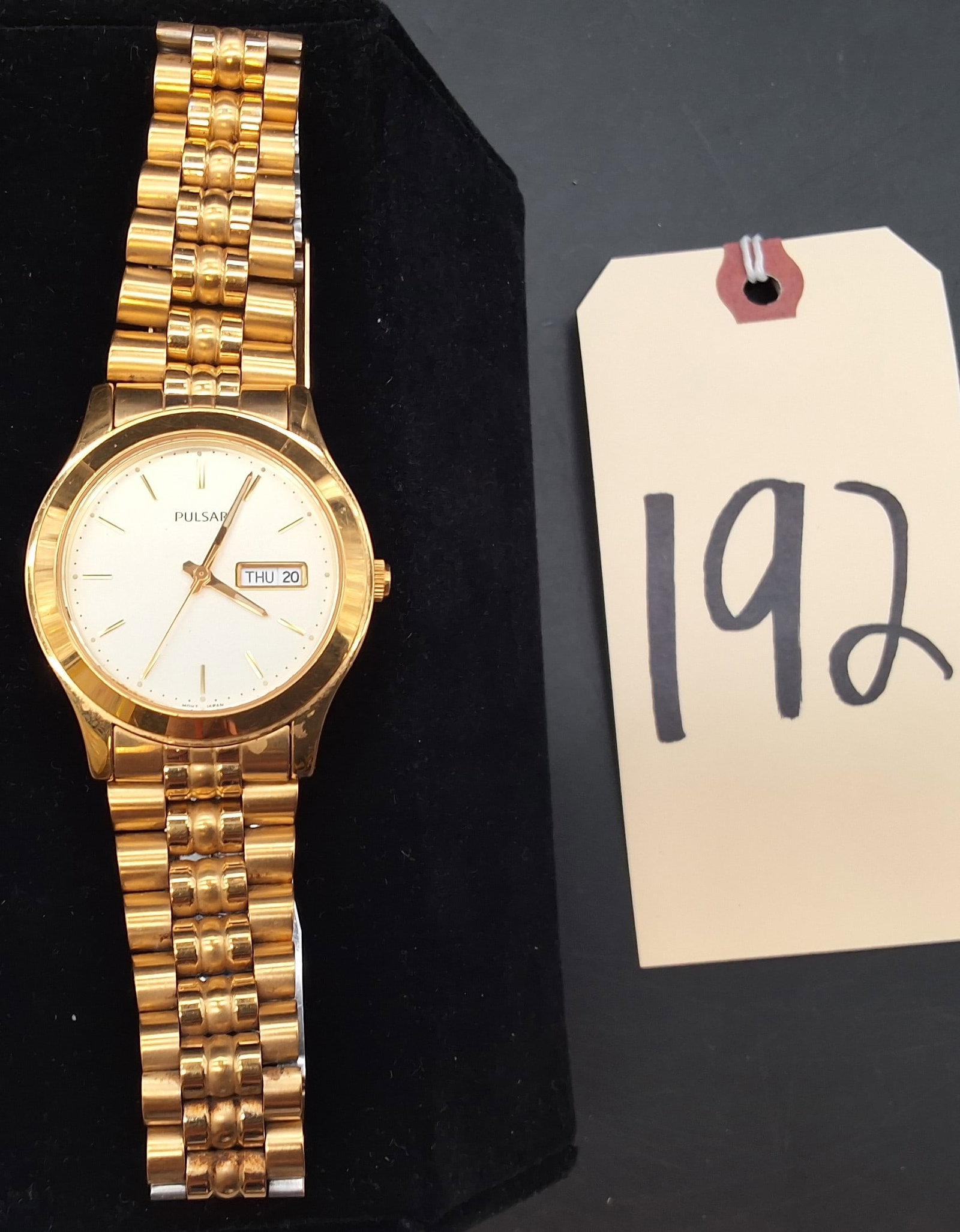 Pulsar gold tone men's watch V733-X001 (1 of 3)