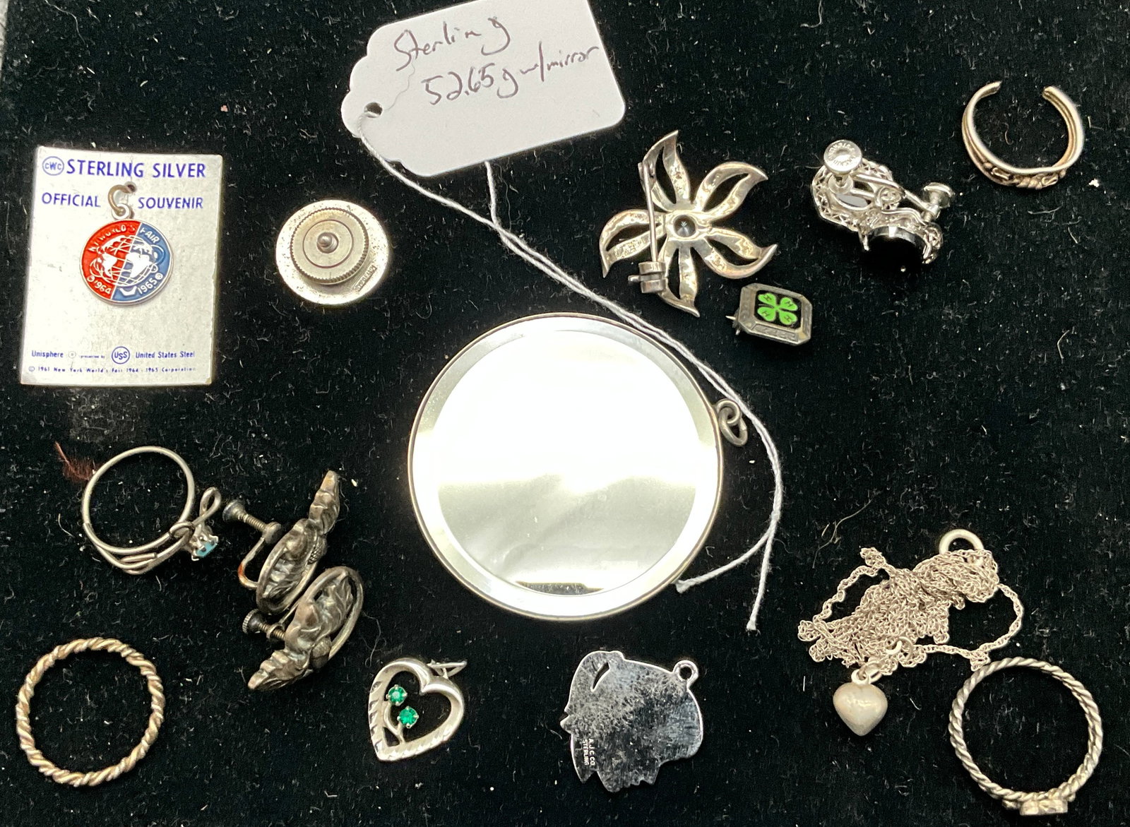 A Collection of Sterling Silver Jewelry and Souvenir Accessories - 3