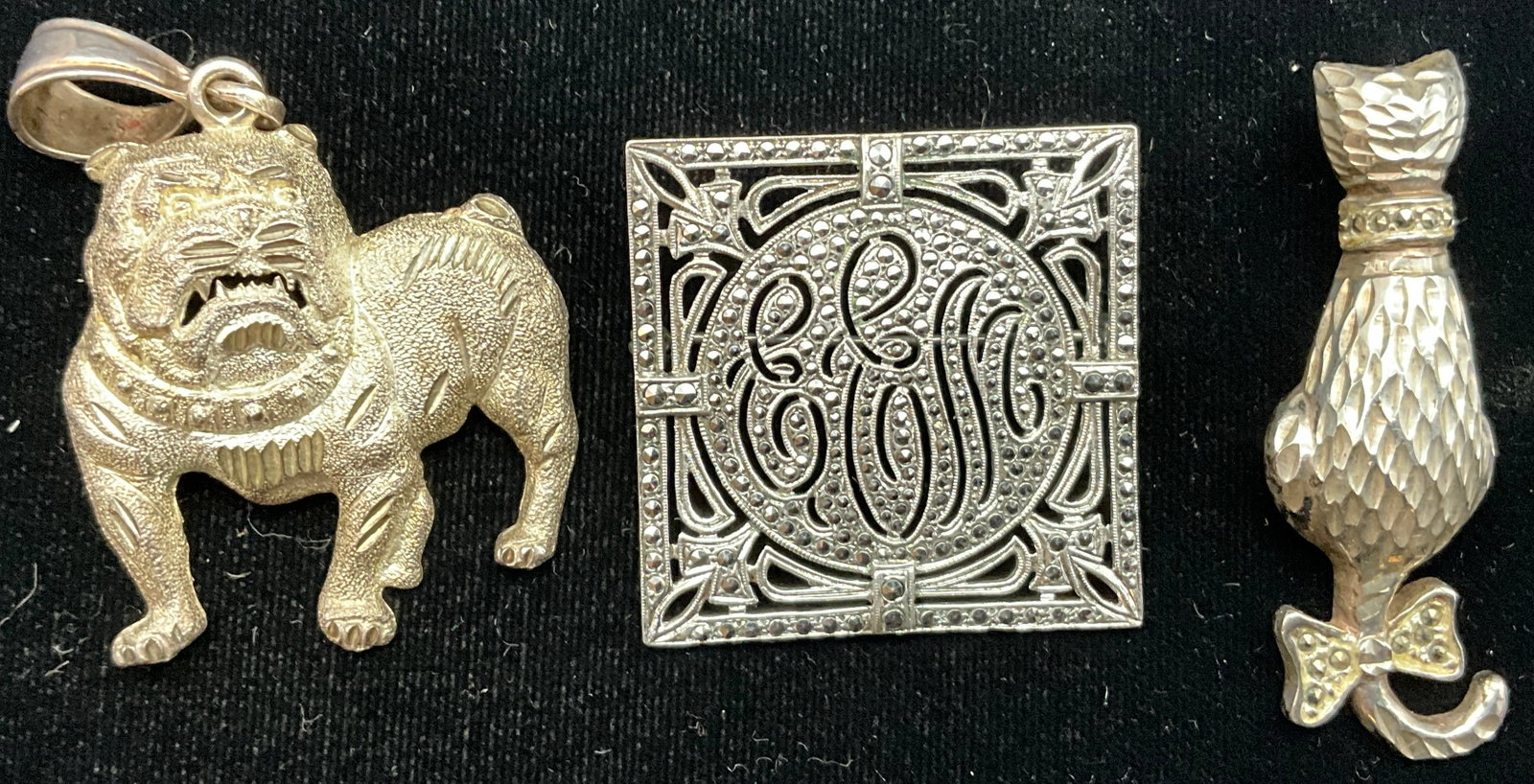 Trio of Sterling Silver Jewelry Items - 2