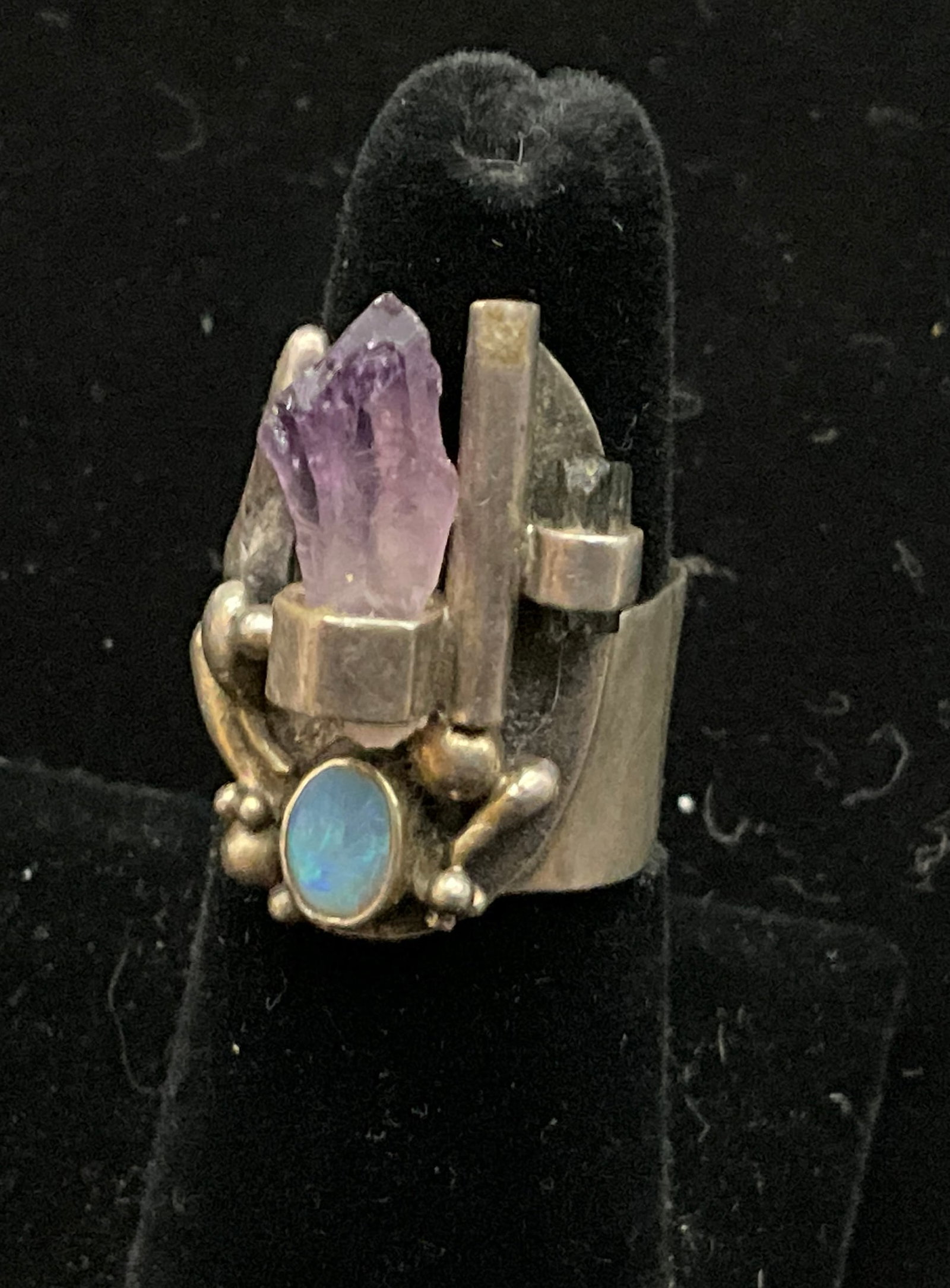 Six Sterling Silver Artisan and Contemporary Rings - 4