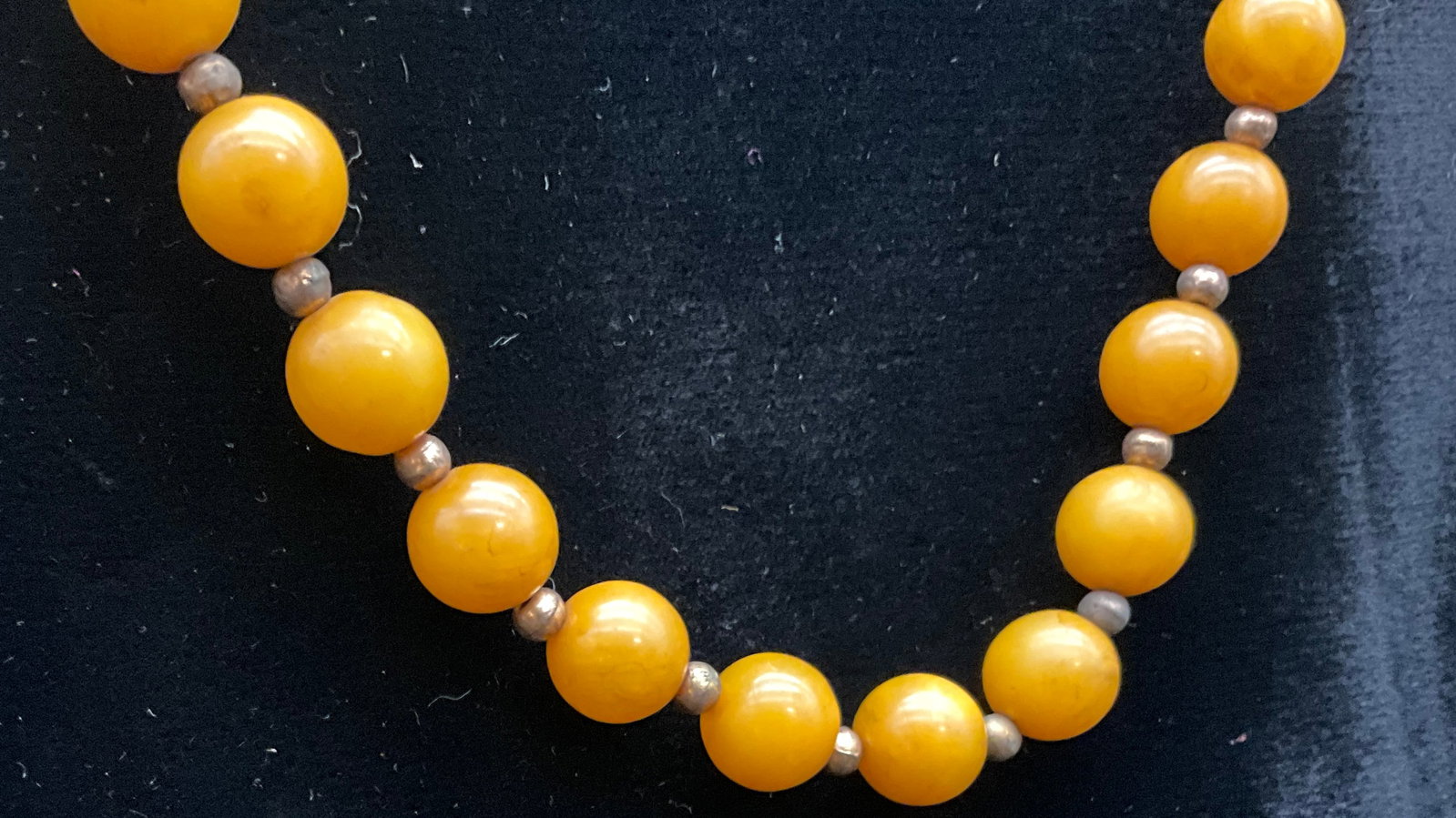 Two Graduated Yellow and Orange Gemstone Bead Necklaces - 2