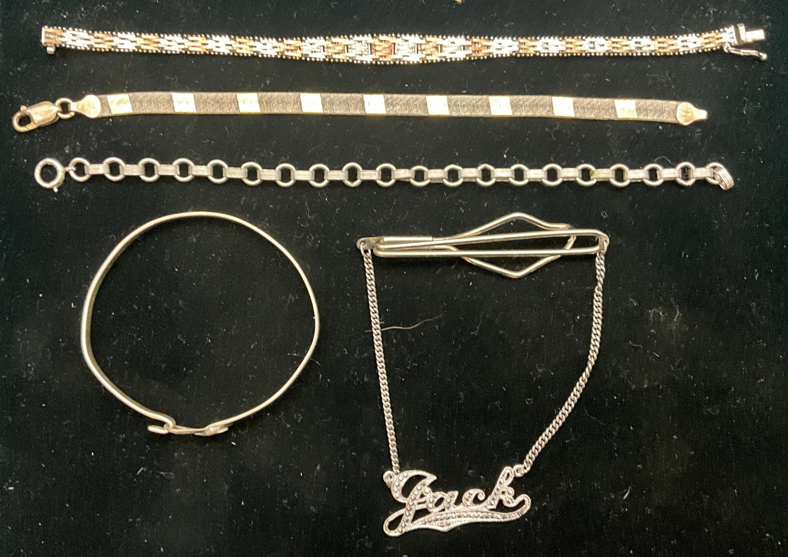 A Collection of Five Sterling Silver Jewelry Items Including Milor and MIVI - 2