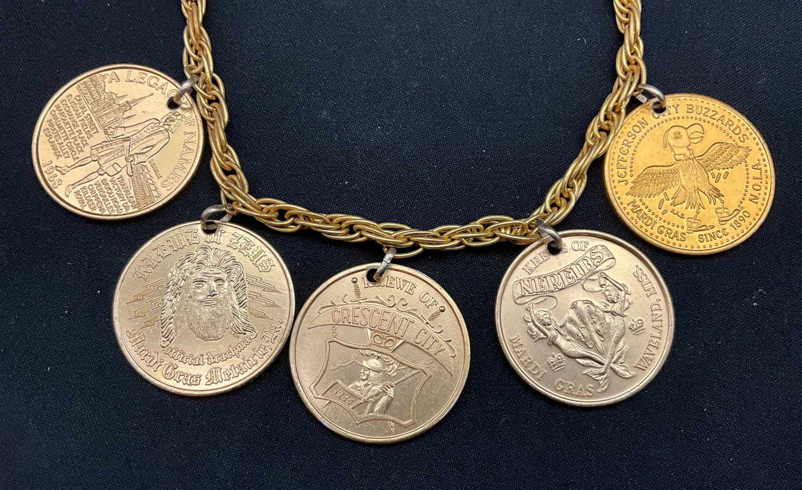 An Assortment of Vintage Gold Tone Costume Jewelry - 4
