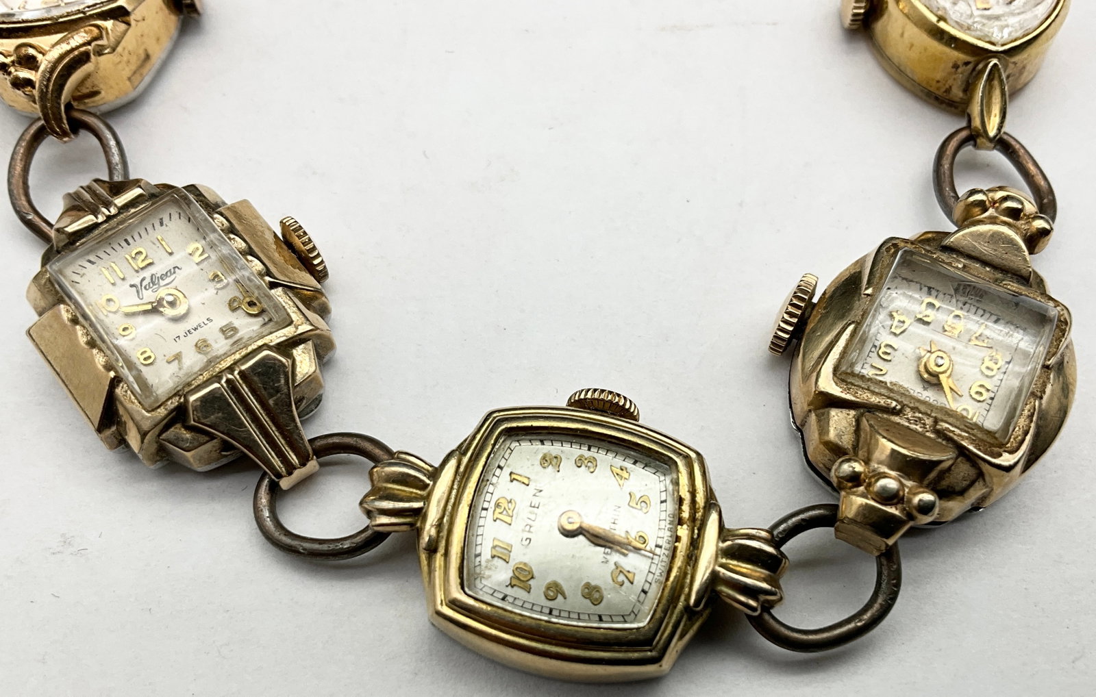 Vintage Ladies Watch Case Bracelet in 10K Gold Filled and Rolled Gold Plate - 2