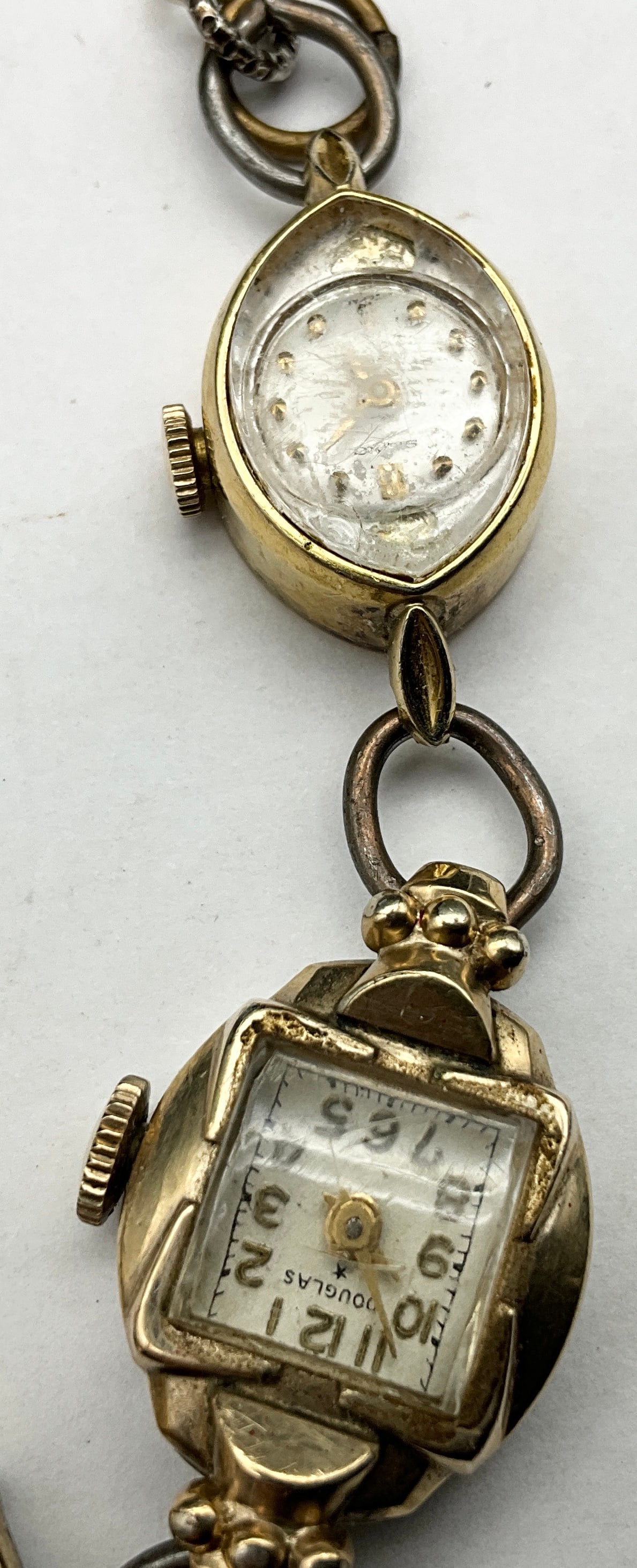 Vintage Ladies Watch Case Bracelet in 10K Gold Filled and Rolled Gold Plate - 4