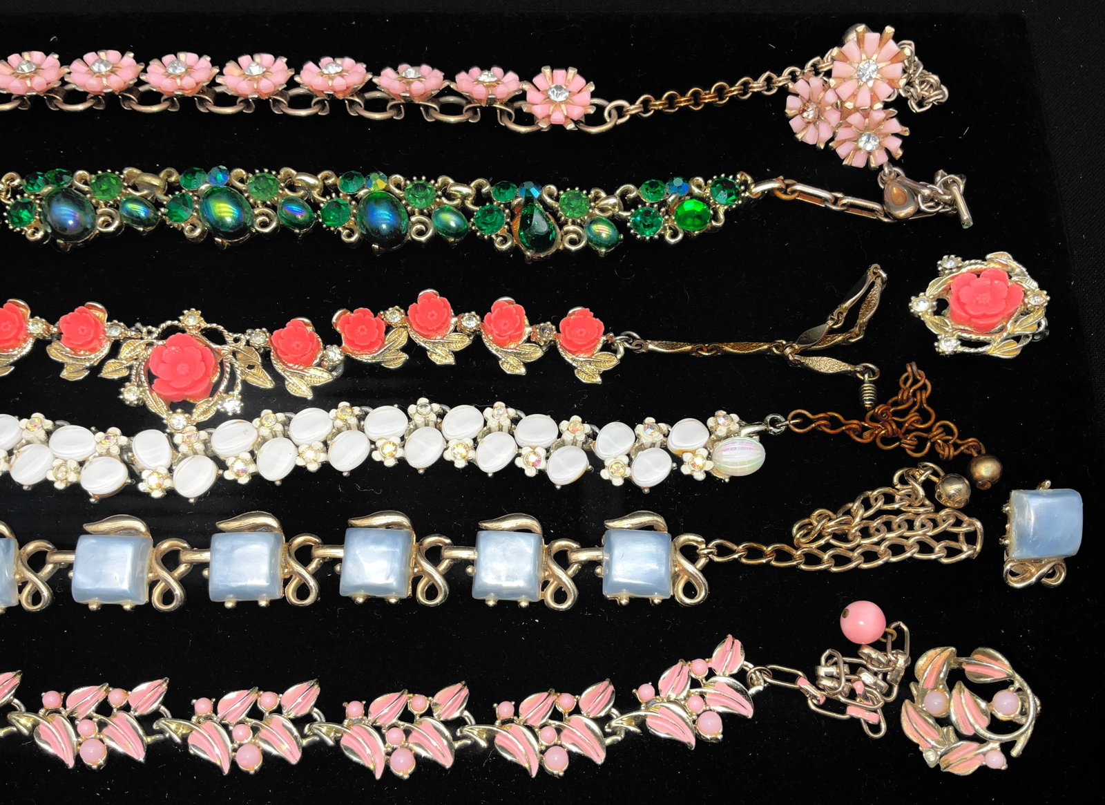 A Collection of Vintage Mid-Century Costume Jewelry Including Coro Signed Pieces - 2