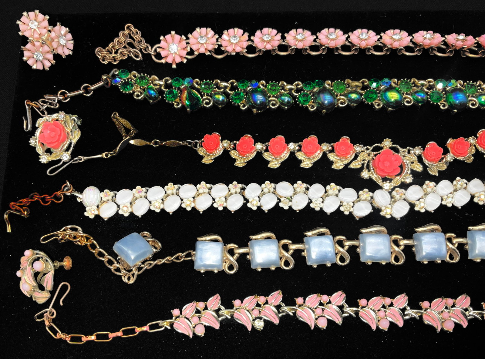 A Collection of Vintage Mid-Century Costume Jewelry Including Coro Signed Pieces - 3