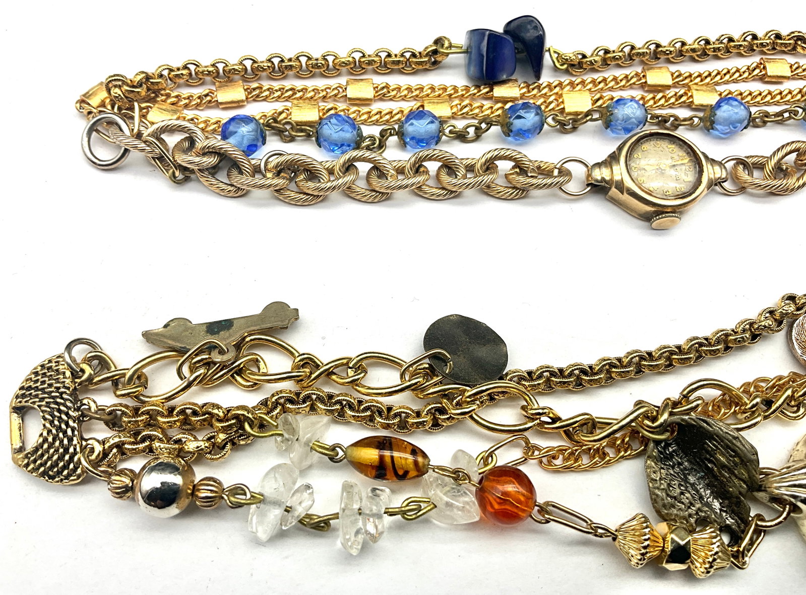 Two Vintage Multi-Strand Ladies Bracelet Watches - 4