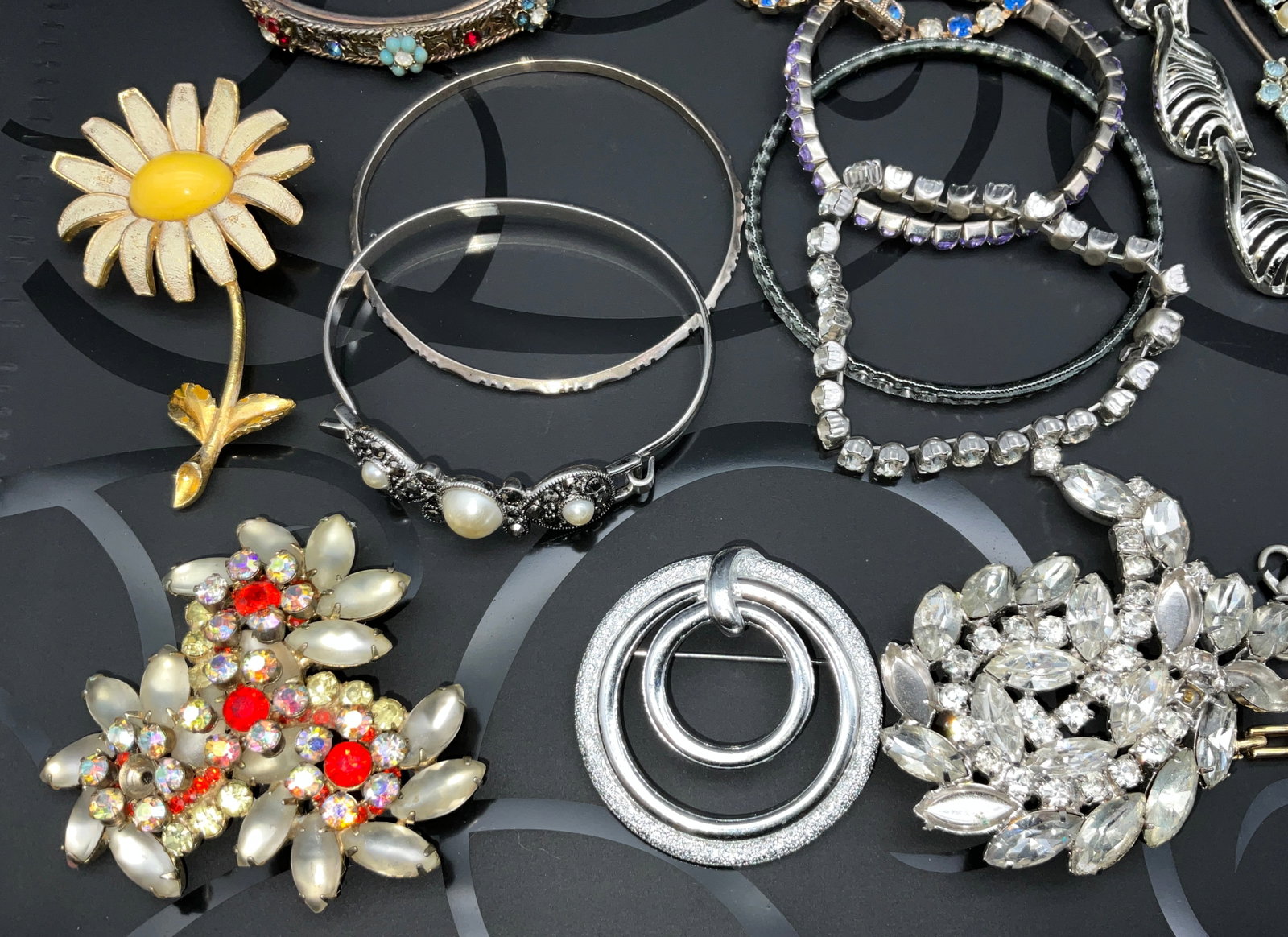 A Collection of Vintage Mid-Century Costume Jewelry - 2