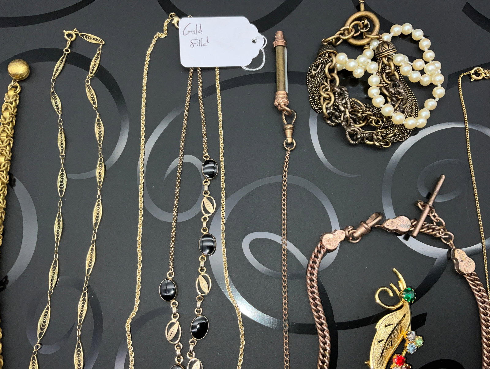 A Collection of Vintage Gold-Filled and Costume Jewelry - 4