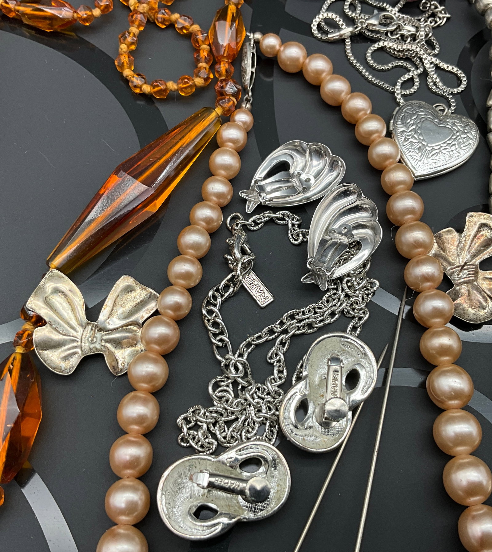 A Collection of Vintage and Modern Costume Jewelry - 5