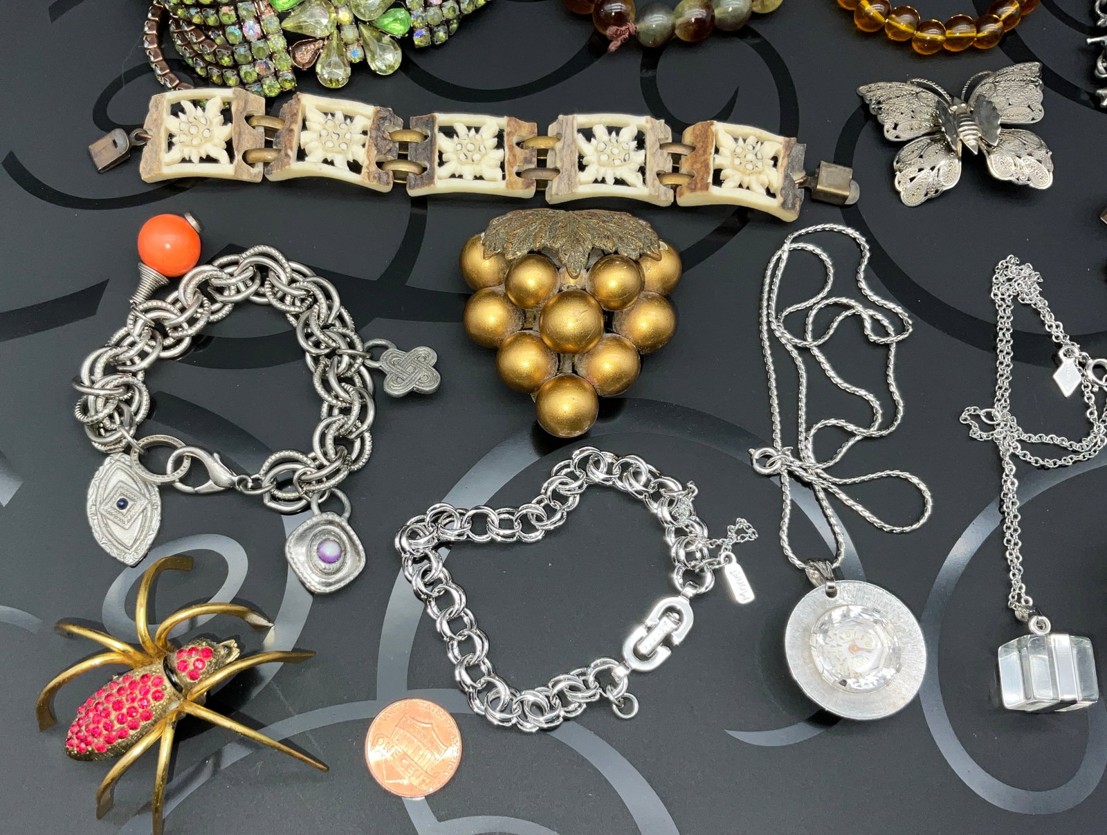 An Assortment of Vintage Costume Jewelry - 2