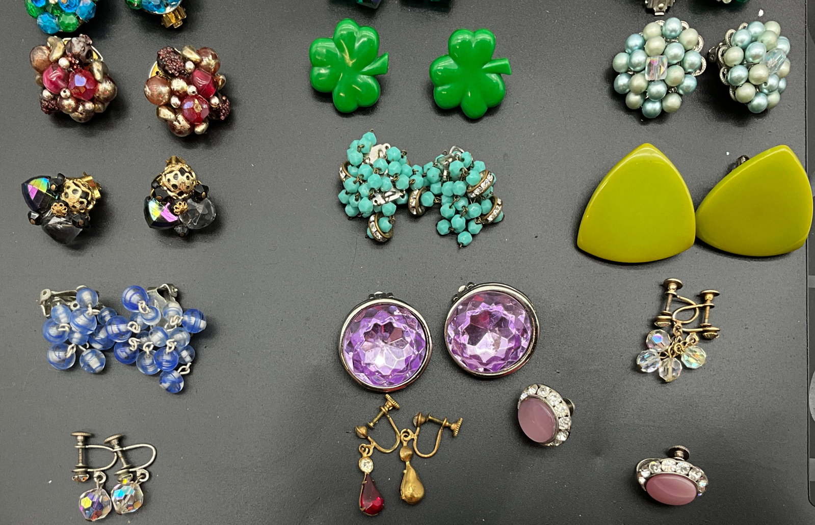 Assortment of Vintage Costume Earrings including Coro and Gold Filled Examples - 2