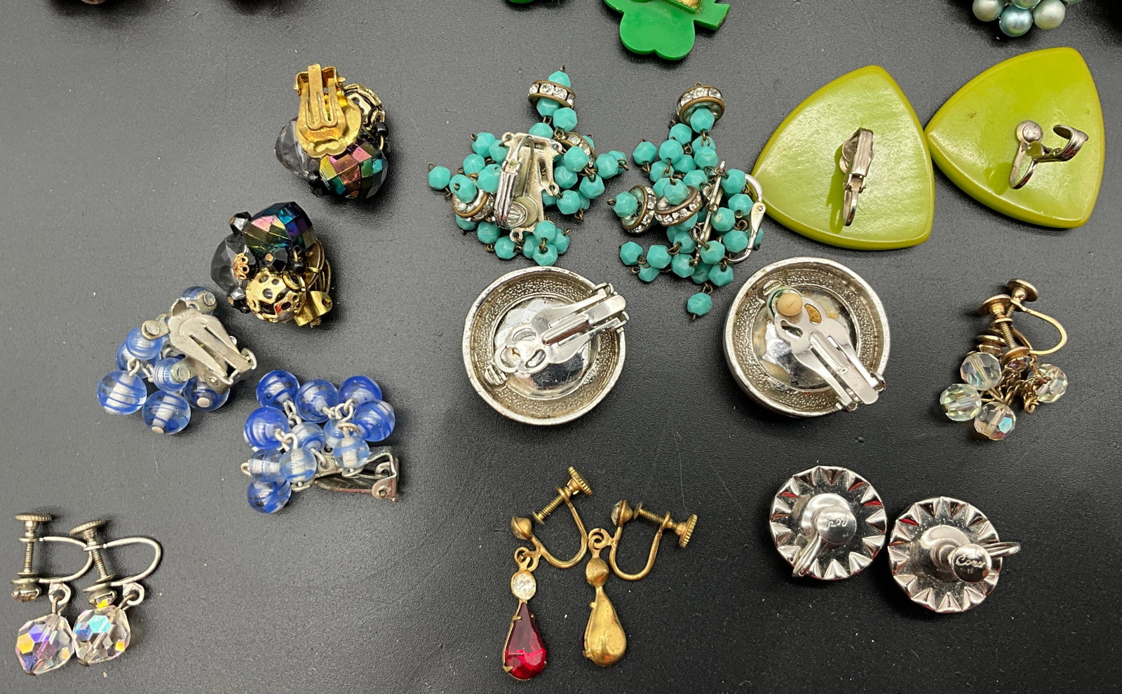 Assortment of Vintage Costume Earrings including Coro and Gold Filled Examples - 5