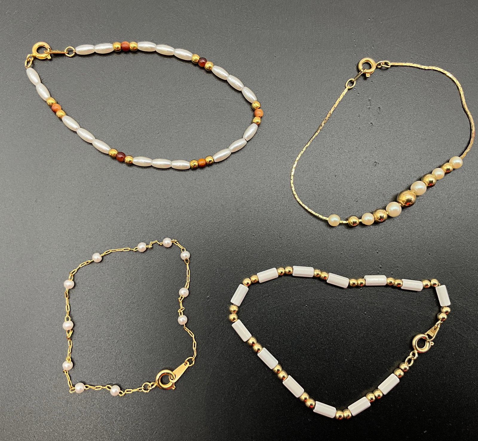 Twelve Gold Tone Fashion Bracelets - 2