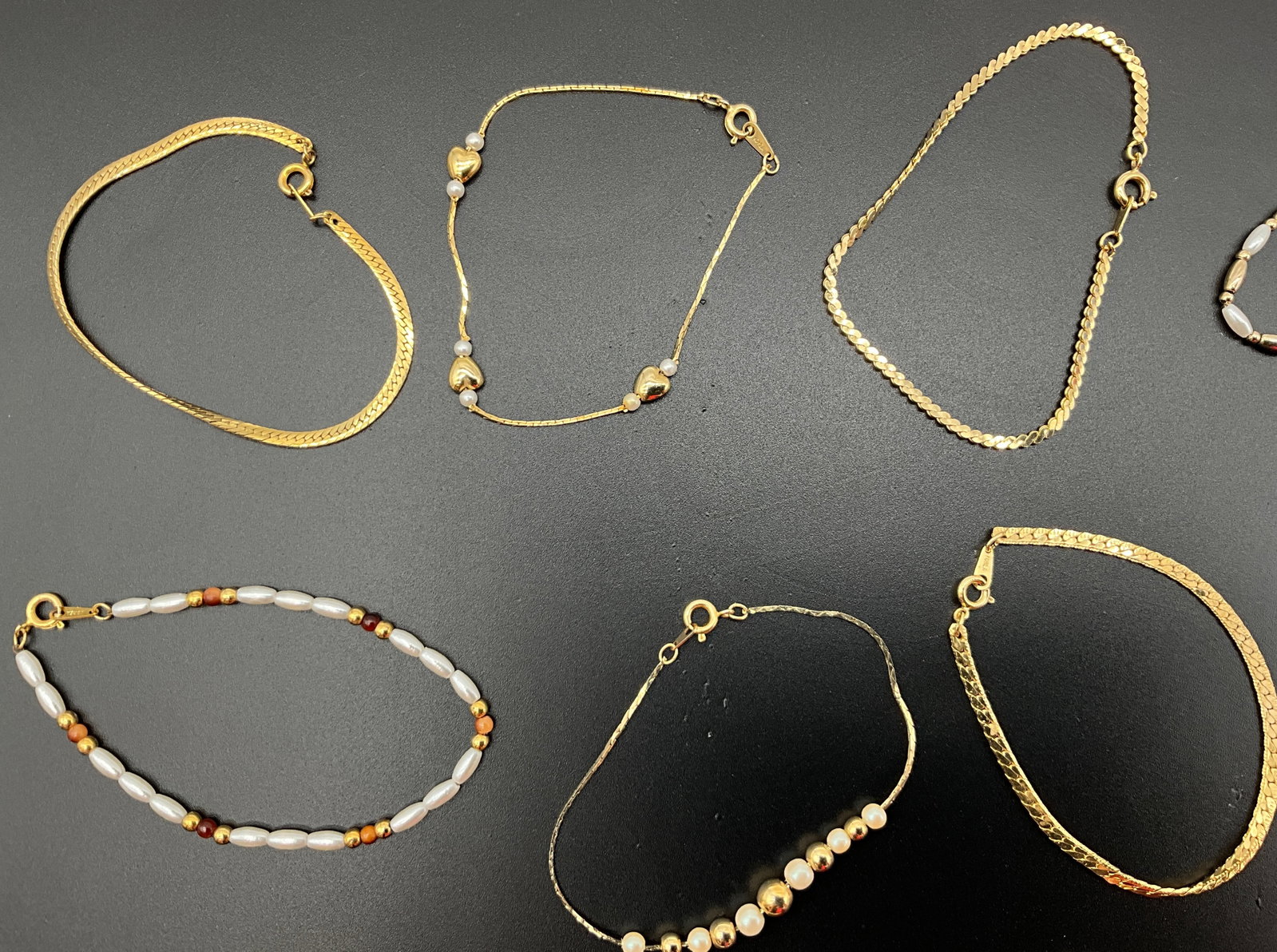 Twelve Gold Tone Fashion Bracelets - 5