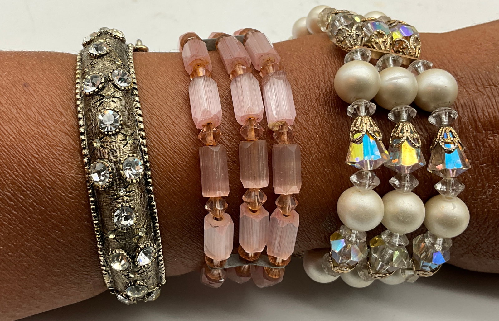 Eight Assorted Contemporary and Vintage Style Costume Jewelry Bracelets - 2