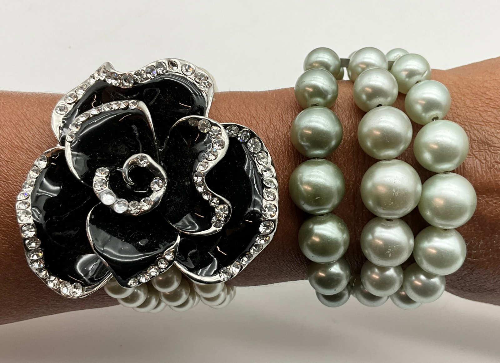 Eight Assorted Contemporary and Vintage Style Costume Jewelry Bracelets - 3