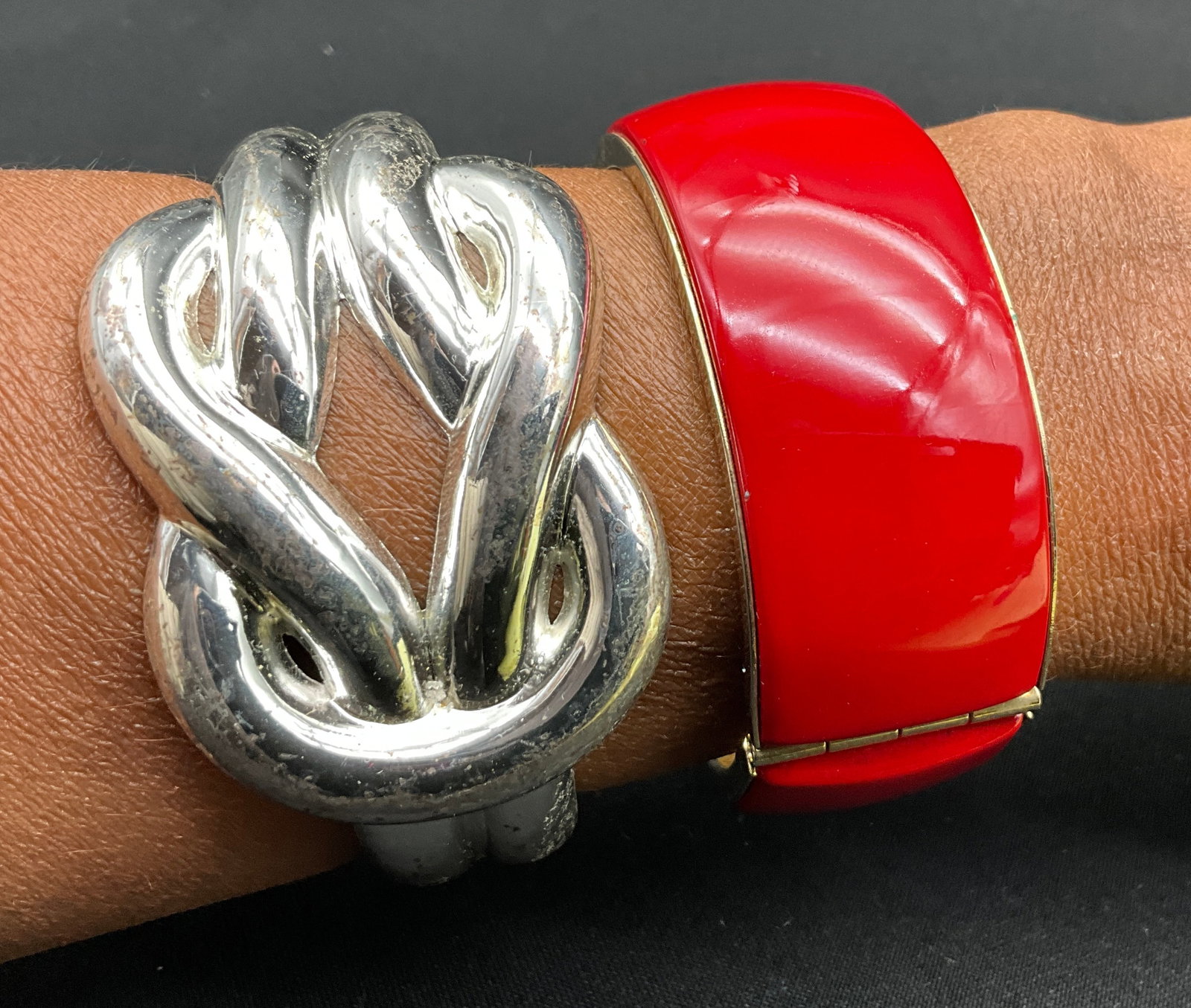 An Assortment of Eight Costume Jewelry Bracelets and Bangles - 3