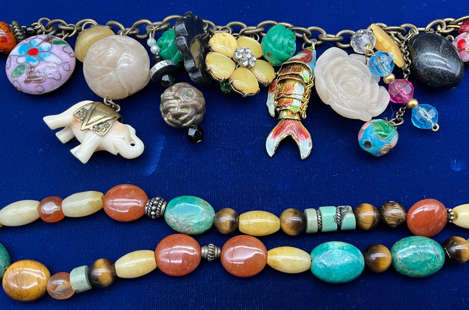Multi-Charm Link and a Repurposed Watch-Head Bracelets - 4