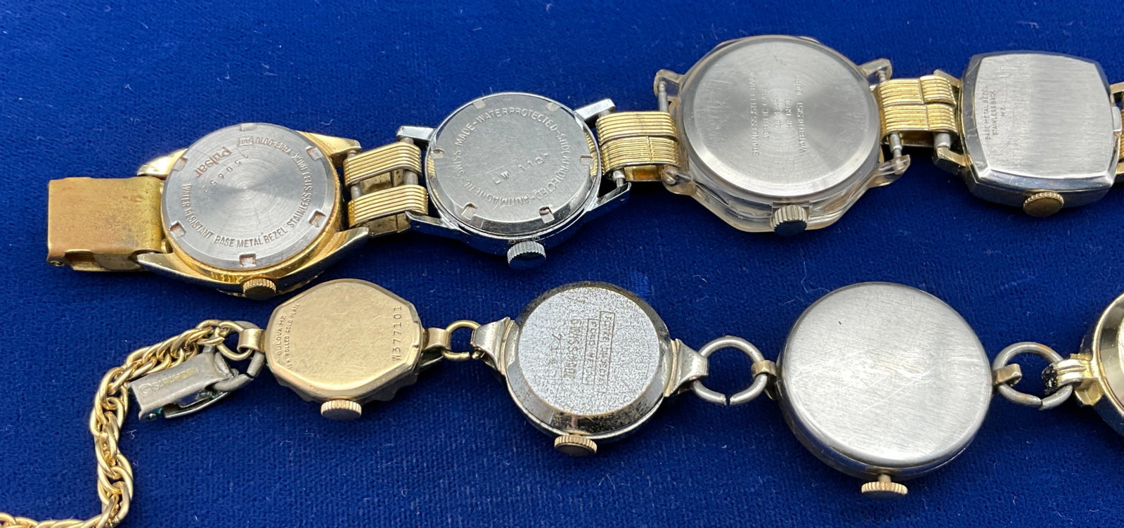 Three Vintage Watch Head and Charm Bracelets - 7
