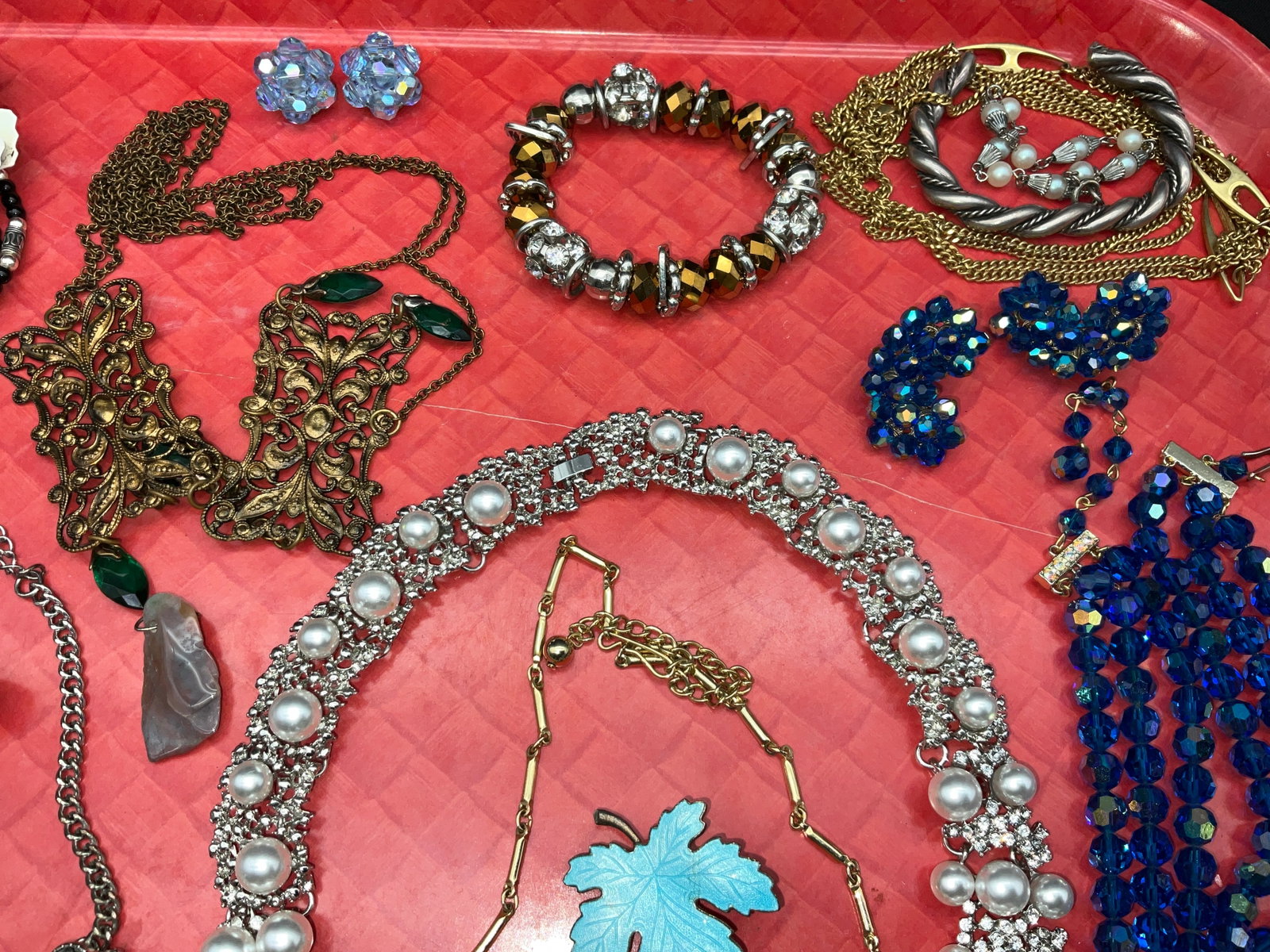 A Collection of Vintage and Contemporary Costume Jewelry - 5
