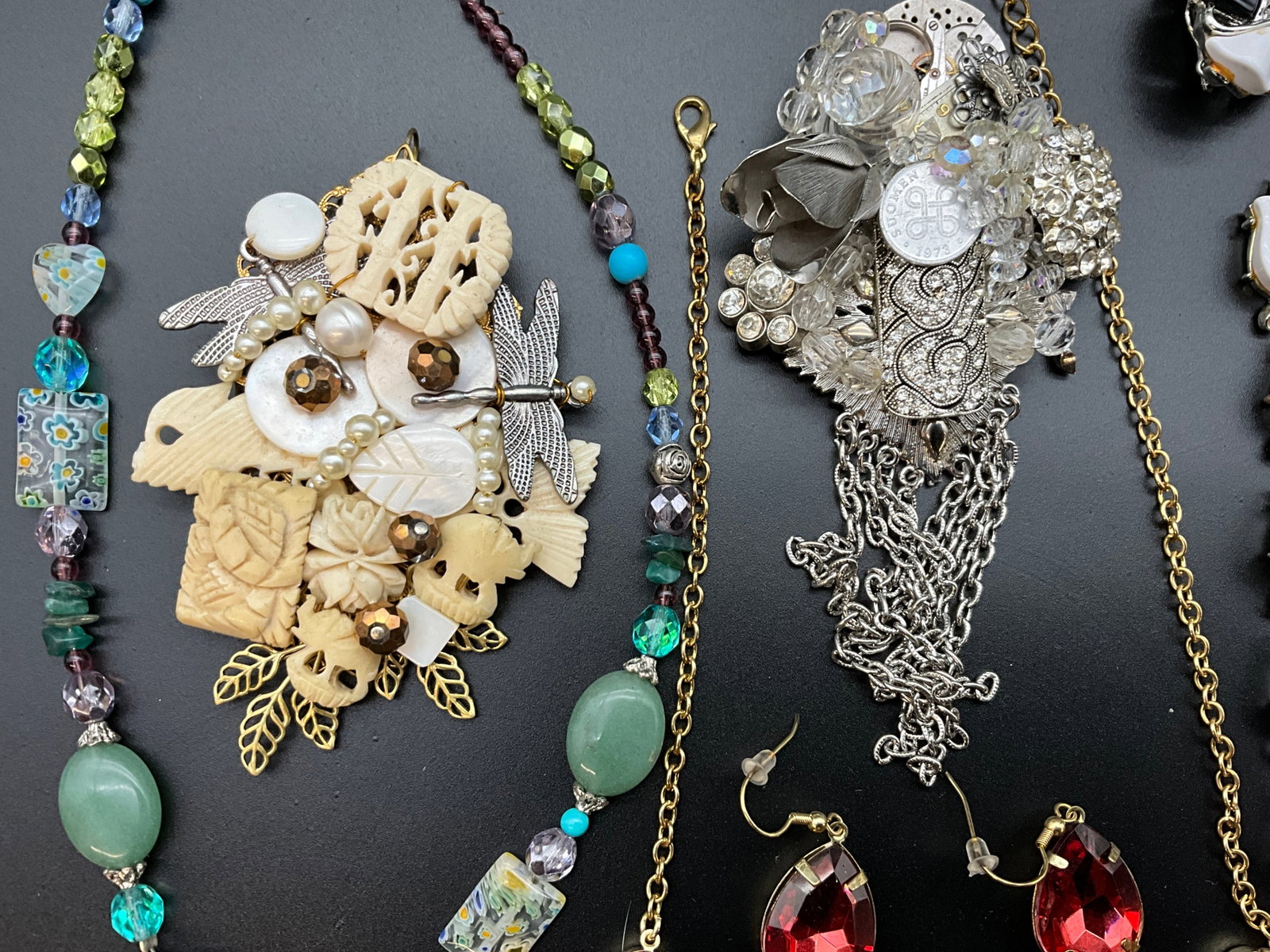 A Collection of Vintage Artisan Costume Jewelry - 3