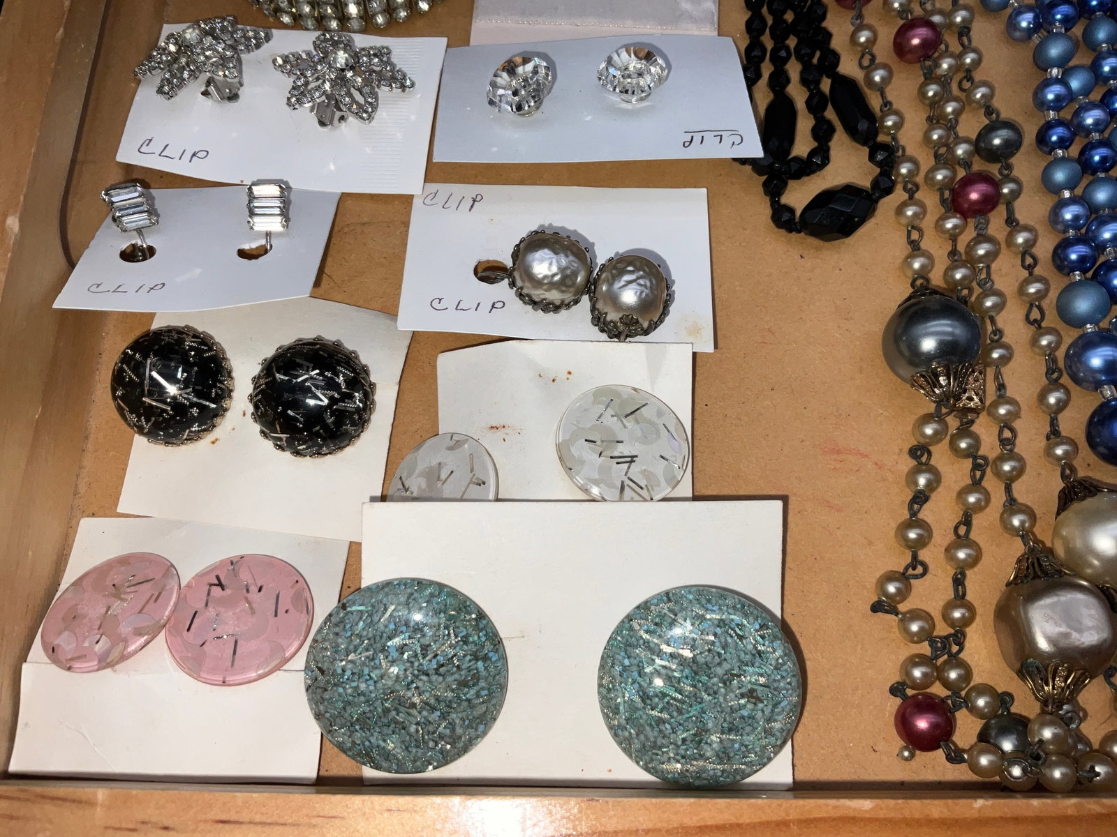 A Collection of Vintage Beaded and Rhinestone Costume Jewelry - 2
