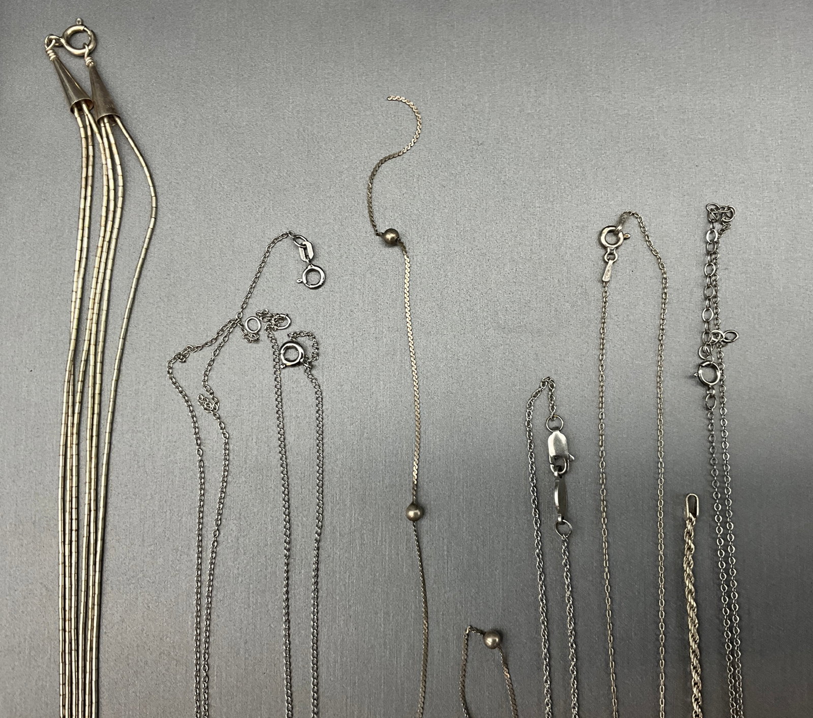 Vintage Sterling Silver Necklace and Pendant Collection, as-is - 4
