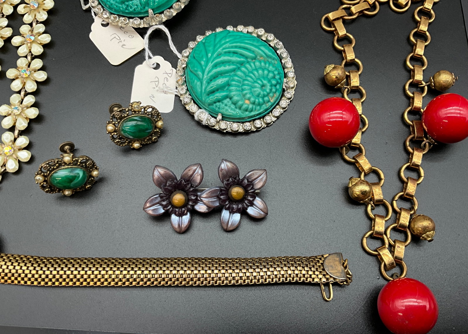 A Collection of Vintage Mid-Century Costume Jewelry, as-is - 5