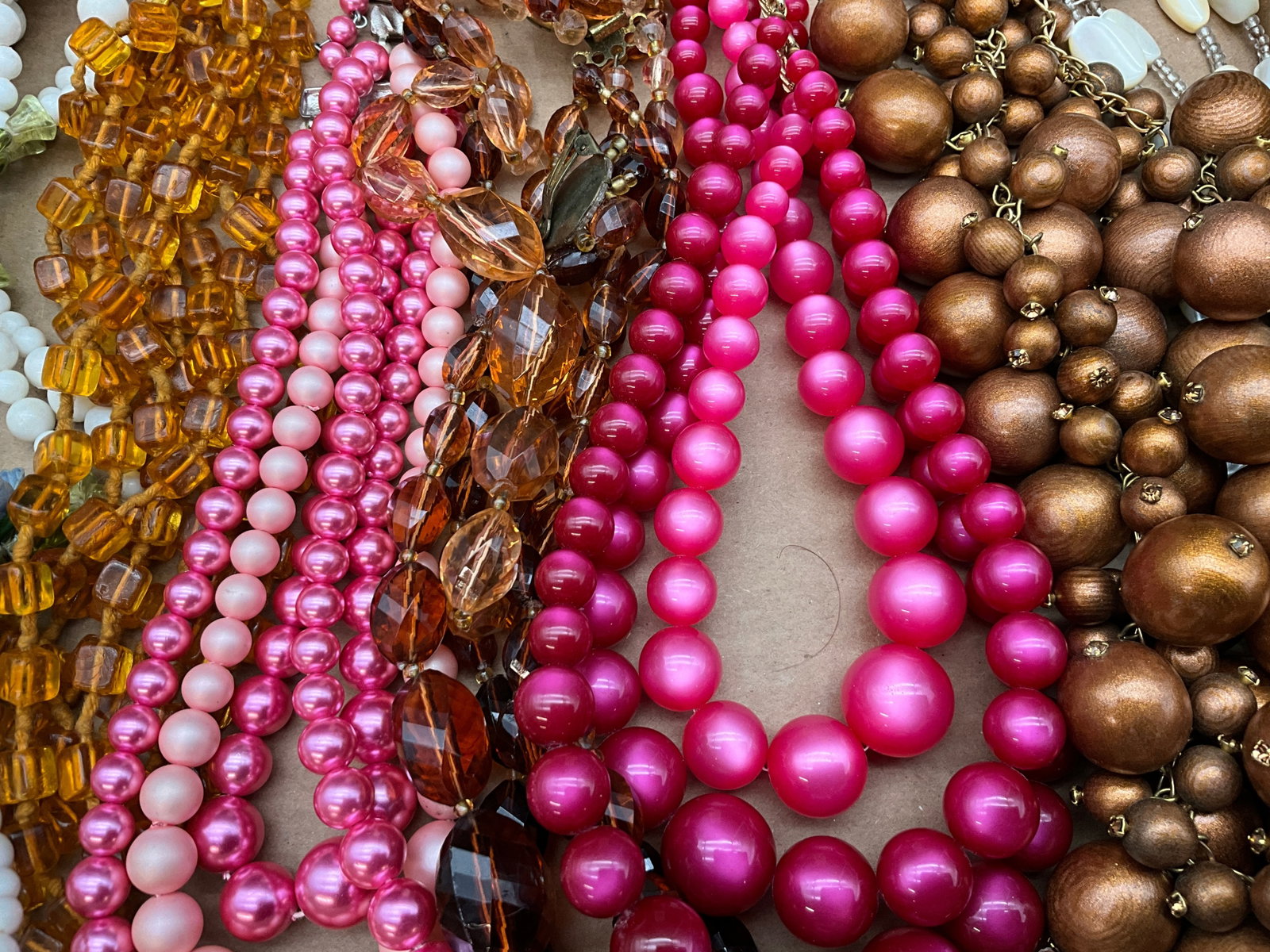 A Collection of Vintage Mid-Century Beaded Costume Jewelry - 3