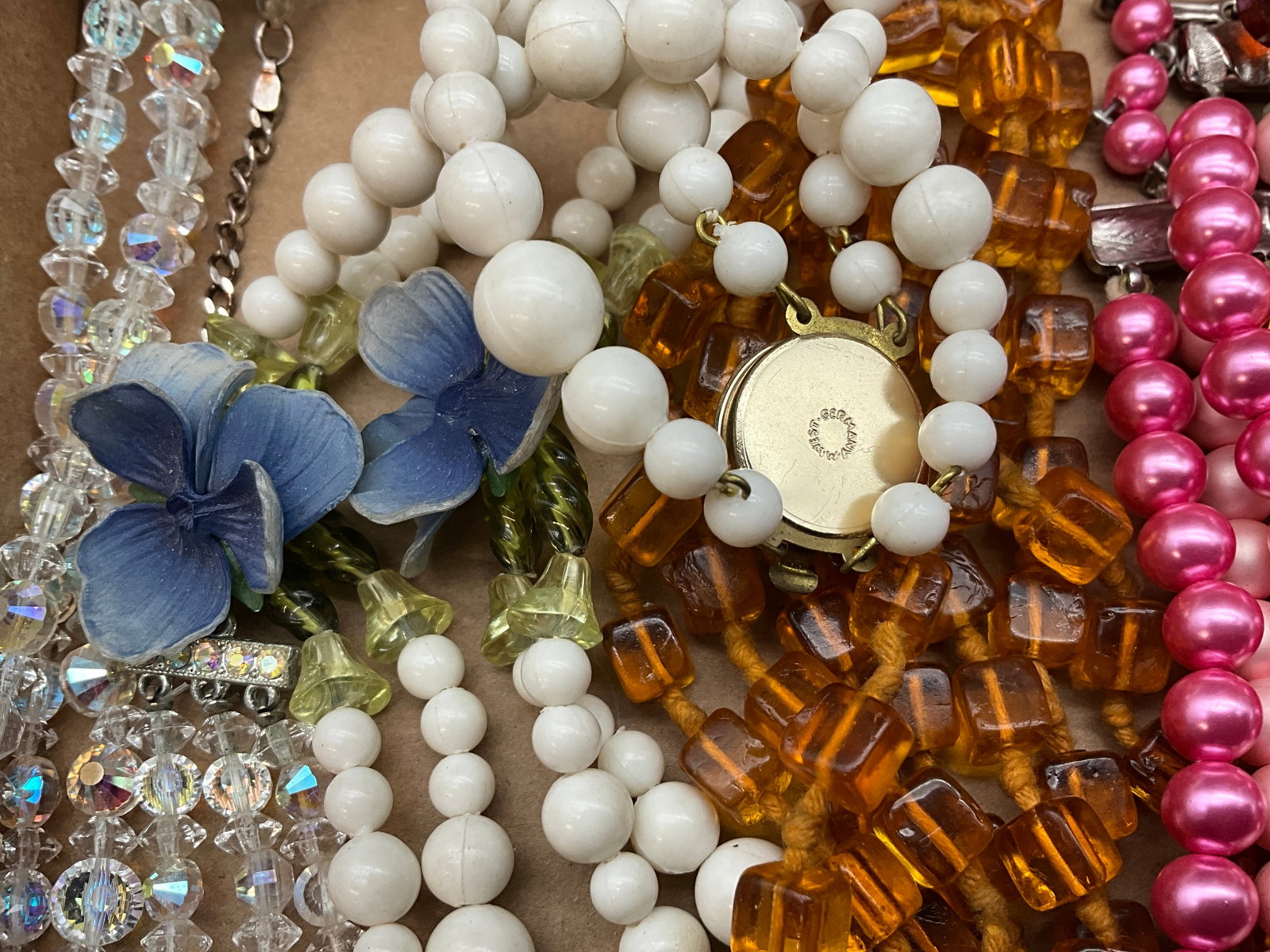 A Collection of Vintage Mid-Century Beaded Costume Jewelry - 4