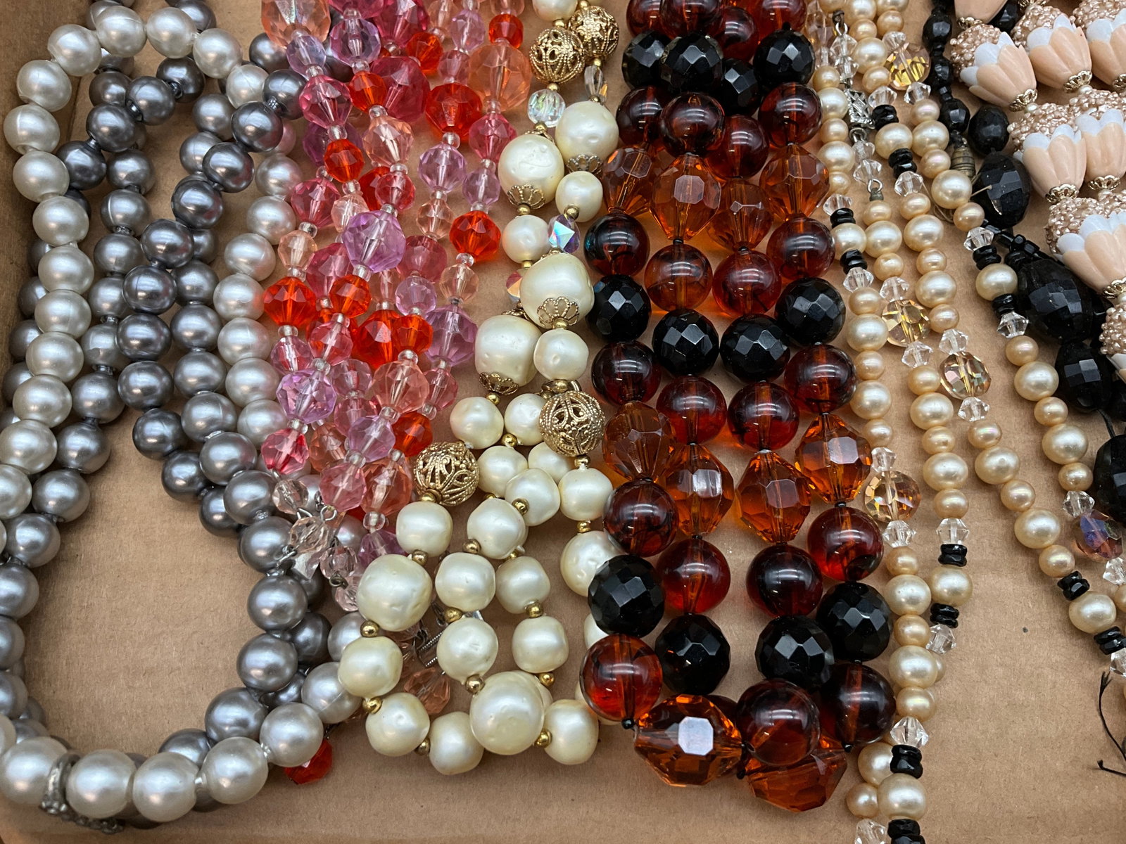 A Collection of Vintage Beaded Mixed Media Costume Jewelry - 2