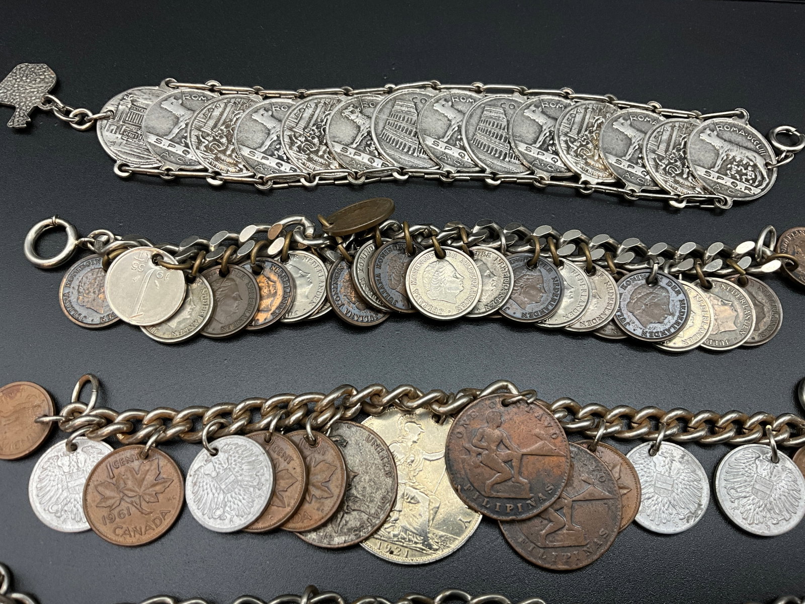 A Collection of Vintage International Coin Motif Jewelry and Coins - 3
