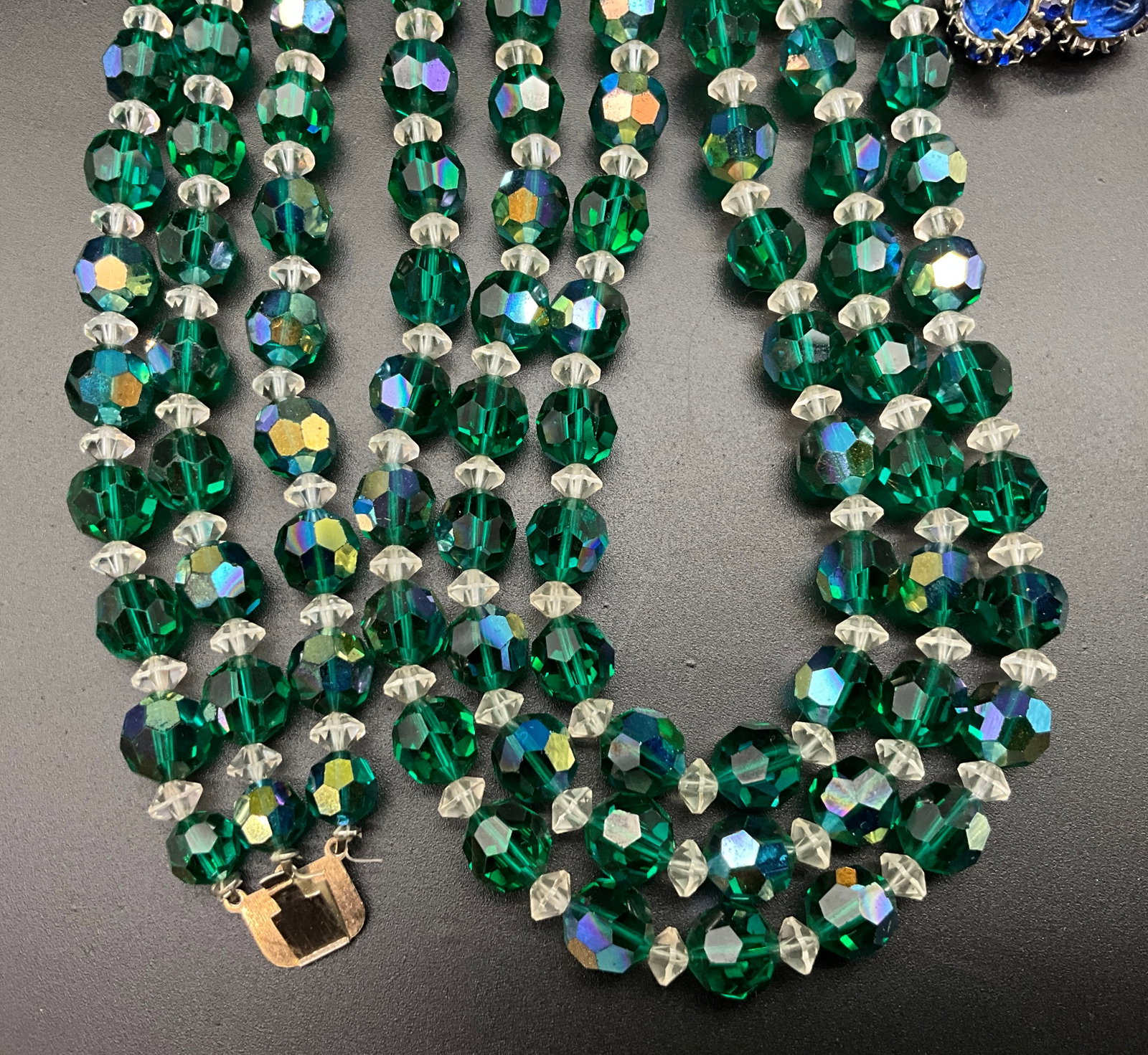 An Assortment of Vintage Rhinestone and Glass Costume Jewelry - 3