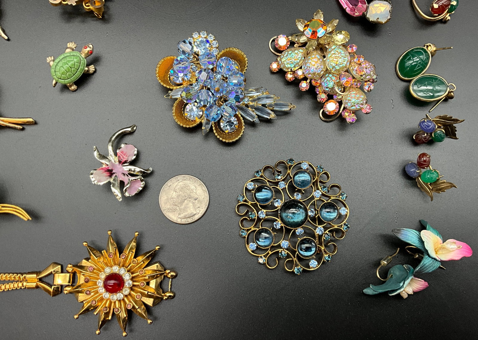 A Collection of Vintage Mid-Century Costume Jewelry - 2
