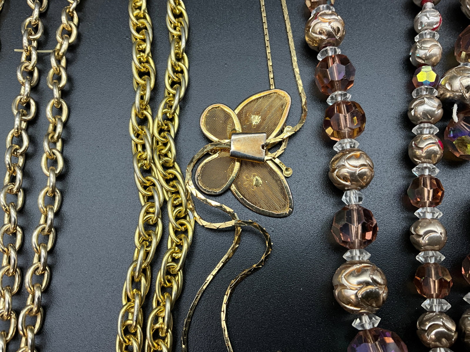 A Collection of Vintage Gold-Tone Costume Jewelry, as-is - 5