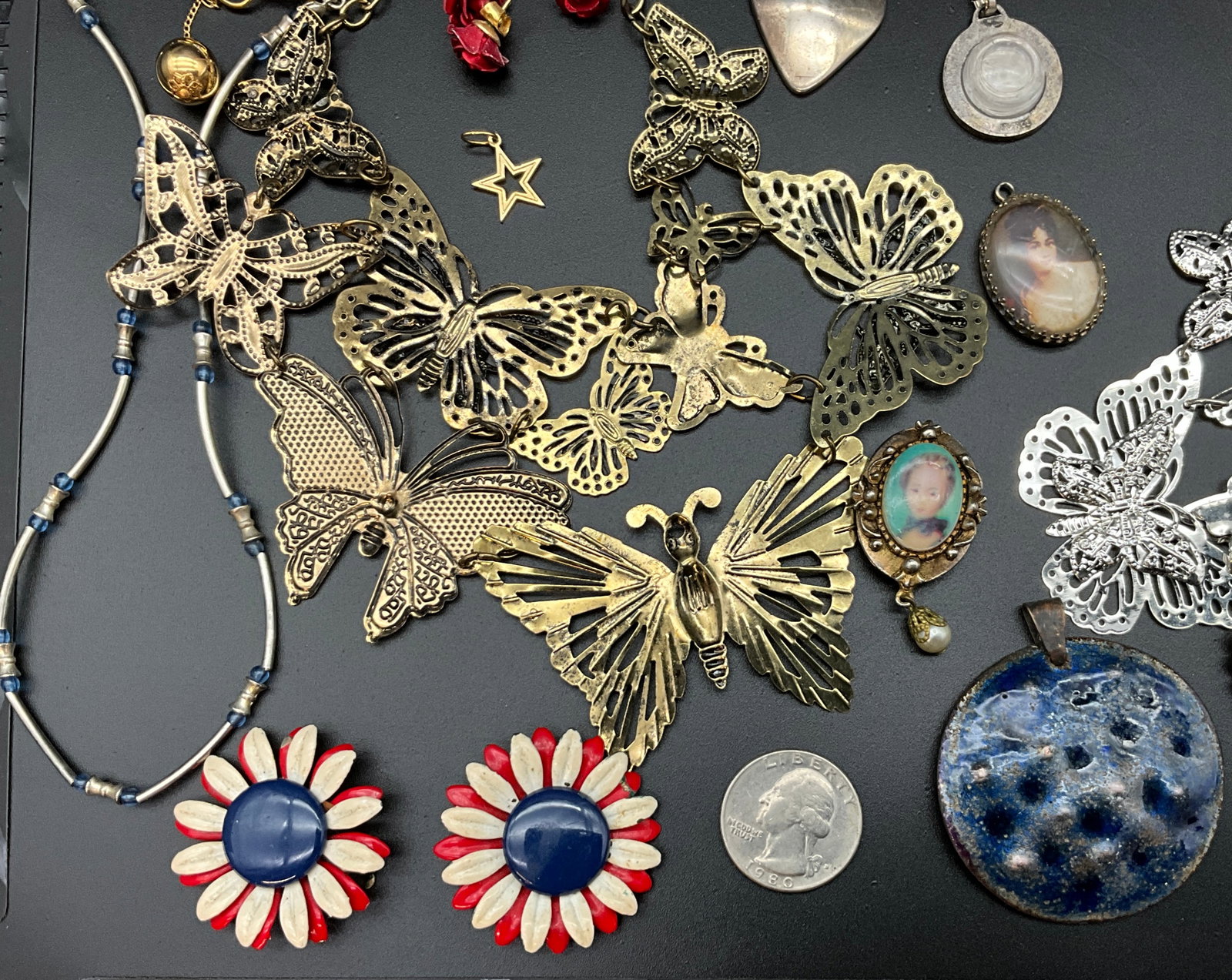 Vintage Butterfly and Botanical Theme Costume Jewelry Collection - 2