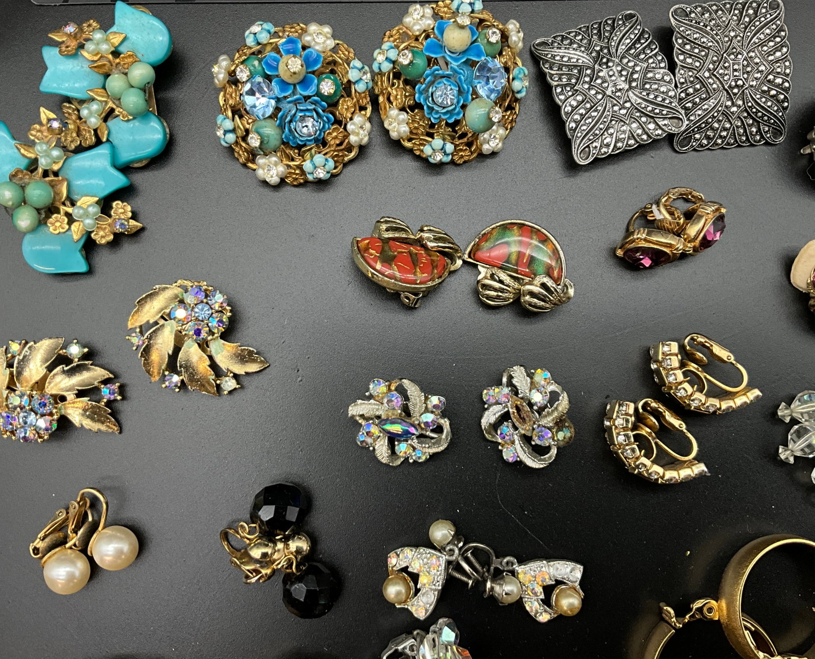 A Collection of Vintage Costume Jewelry with Coro Signed Pieces - 4