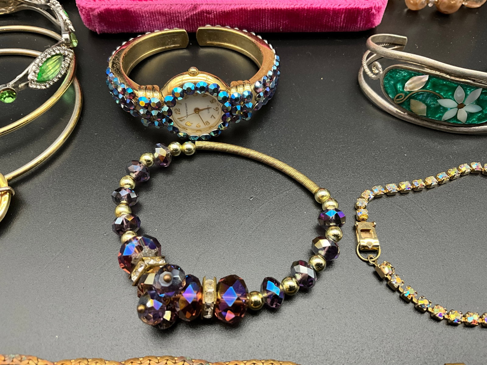 A Collection of Vintage Costume Jewelry Including Albert Weiss and Vernier - 2