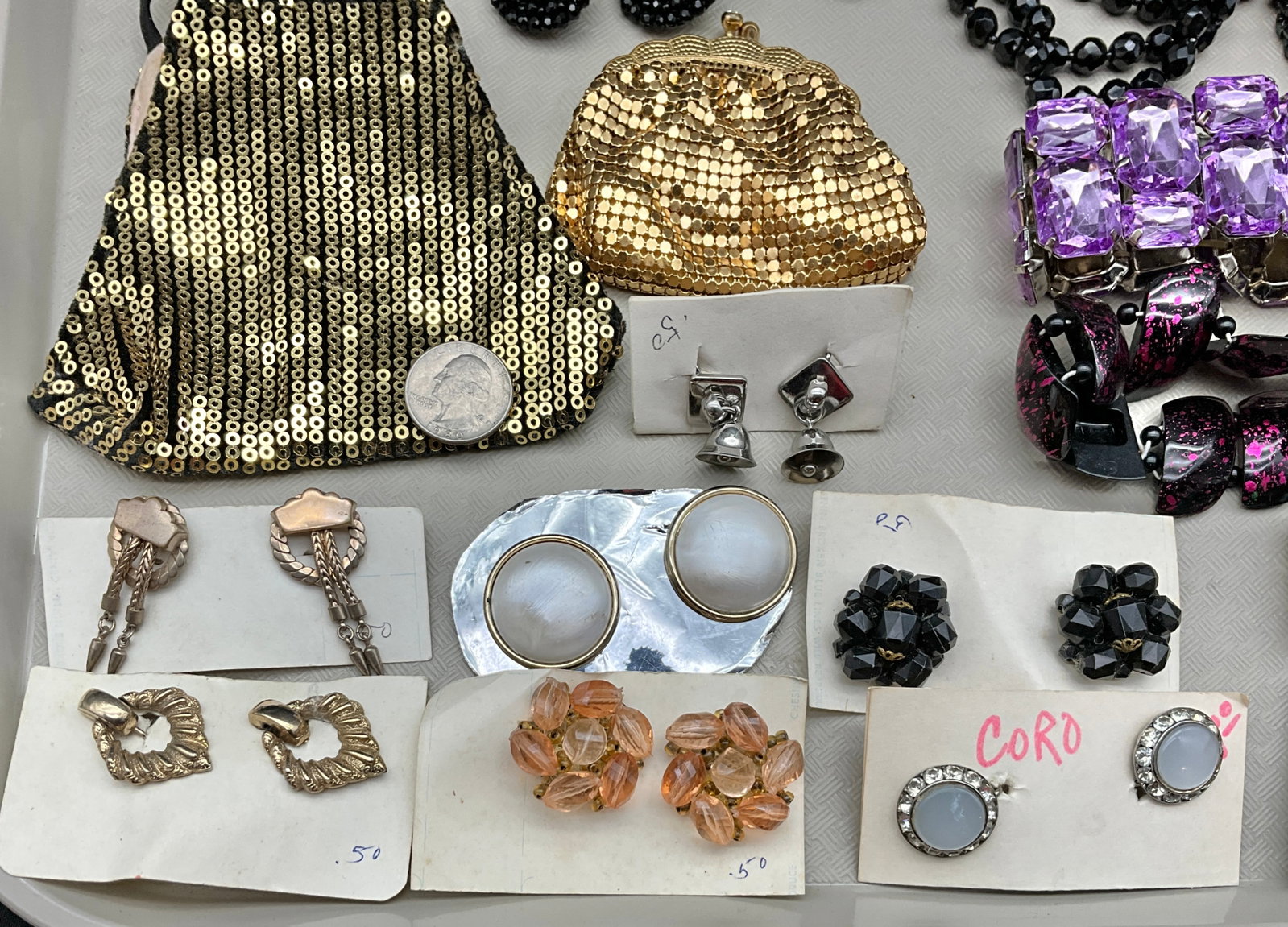 A Collection of Vintage Costume Jewelry and Accessories - 2