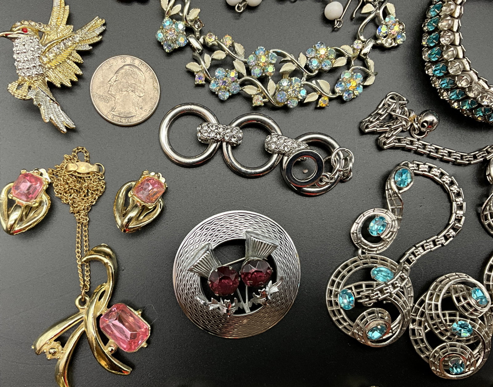 A Collection of Vintage Mid-Century Style Costume Jewelry - 2